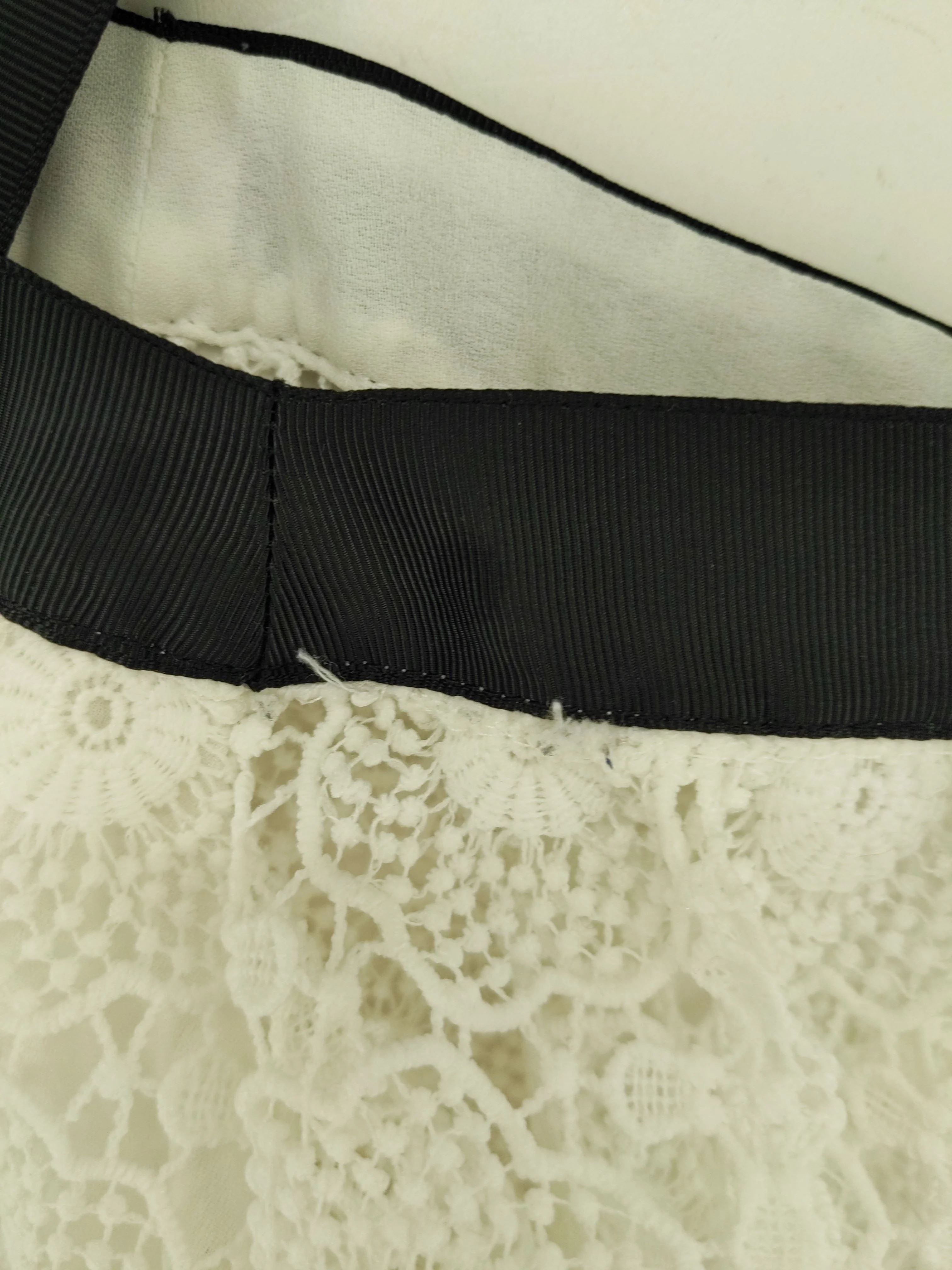 Topshop Women's Top UK 10 White 100% Polyester Basic - Image 5