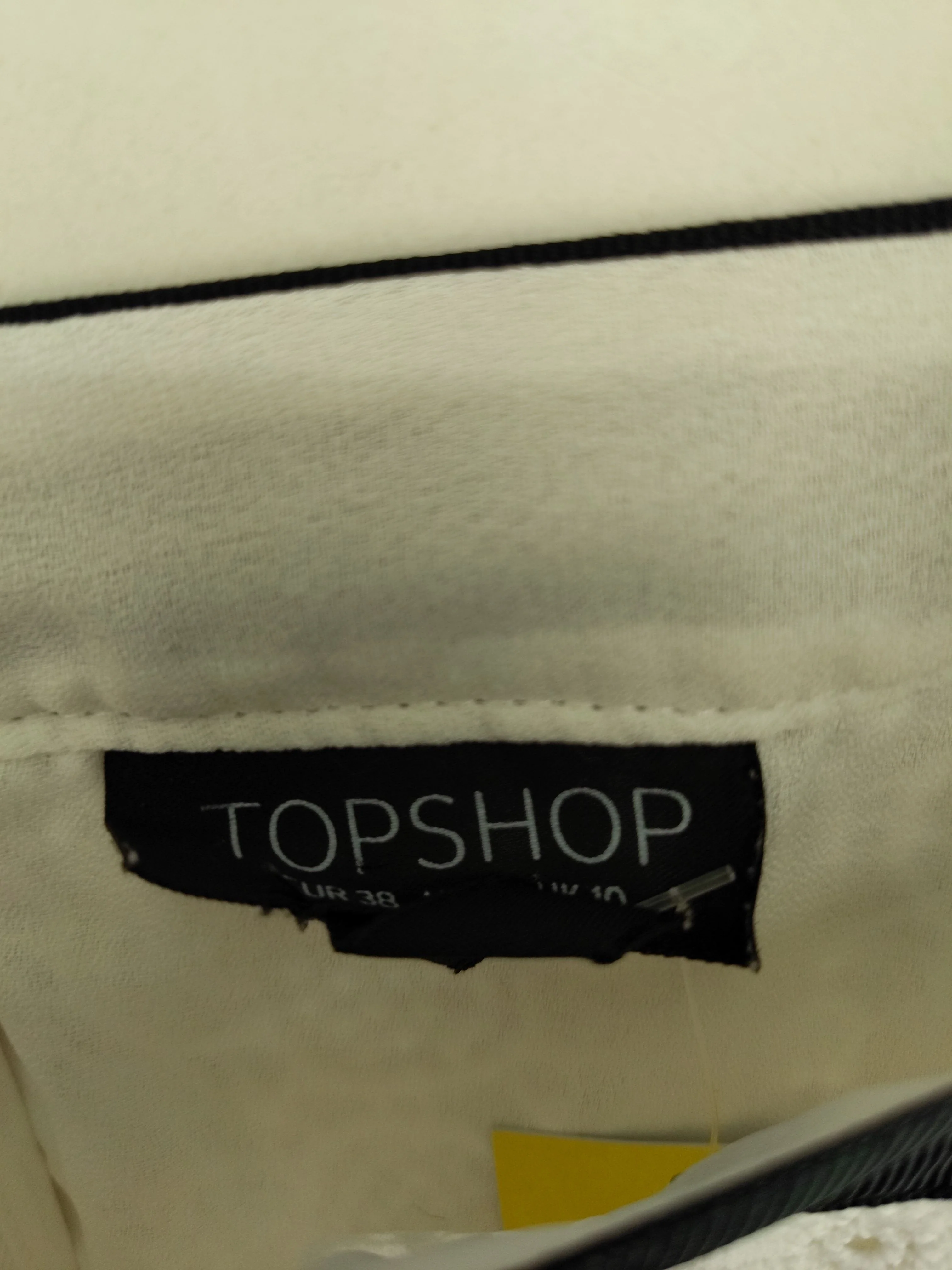 Topshop Women's Top UK 10 White 100% Polyester Basic - Image 6