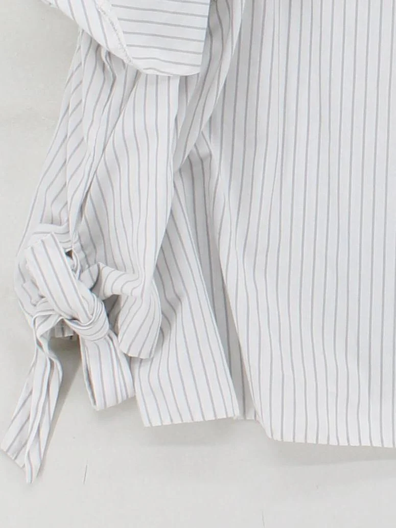 Topshop Women's Top UK 10 White Polyester with Cotton Basic - Image 4