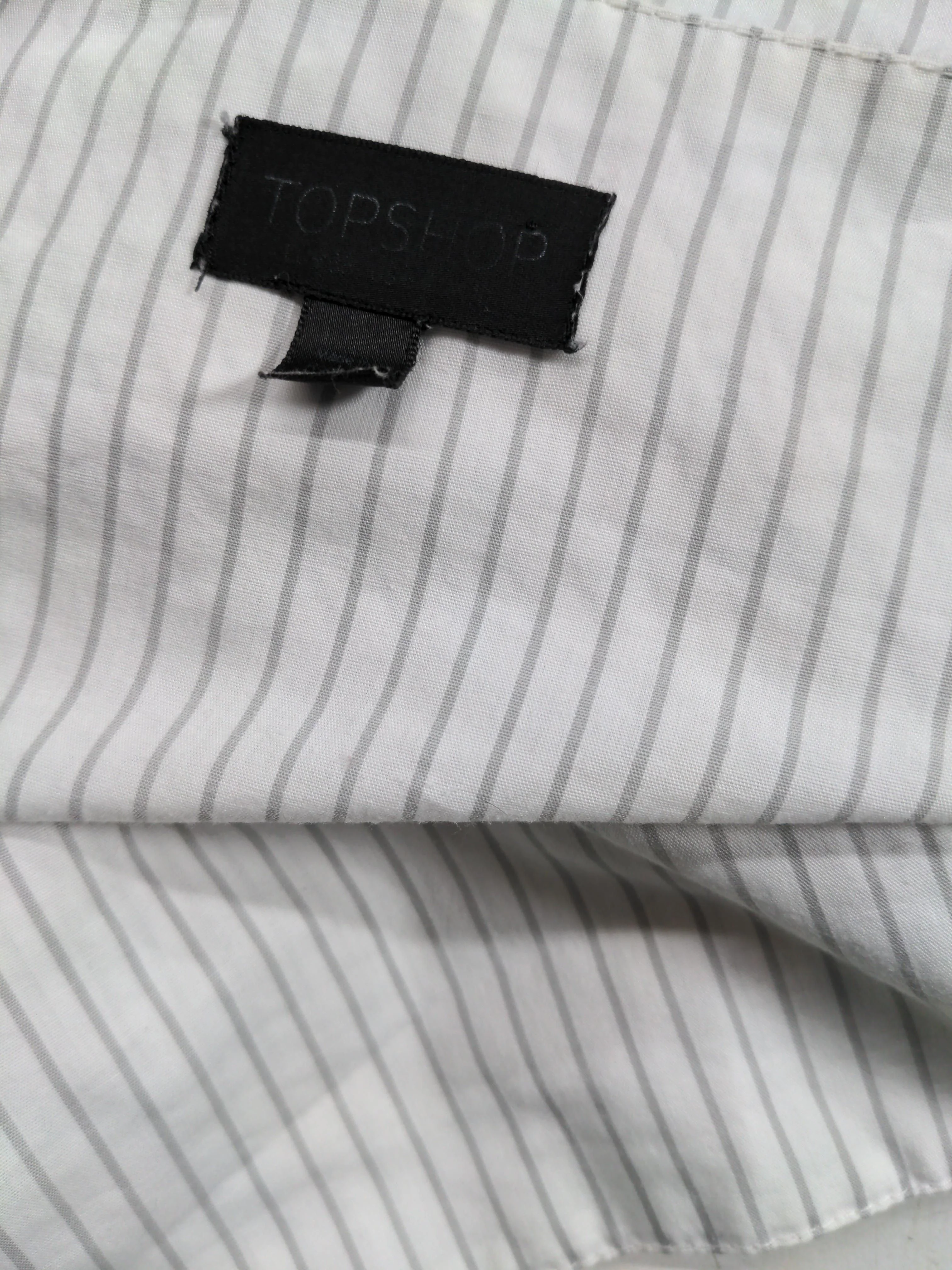 Topshop Women's Top UK 10 White Polyester with Cotton Basic - Image 5