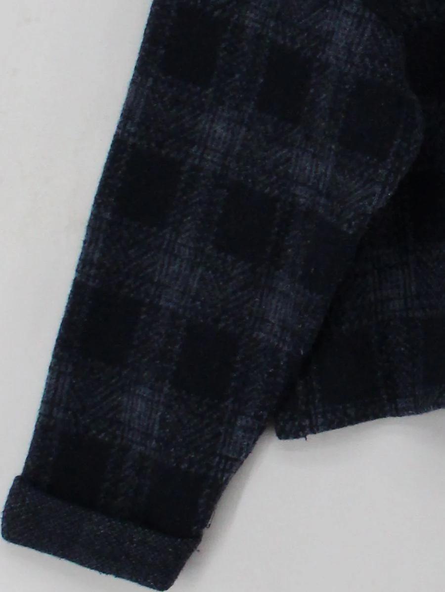 Topshop Women's Top UK 12 Blue Polyester with Viscose, Wool Basic - Image 4