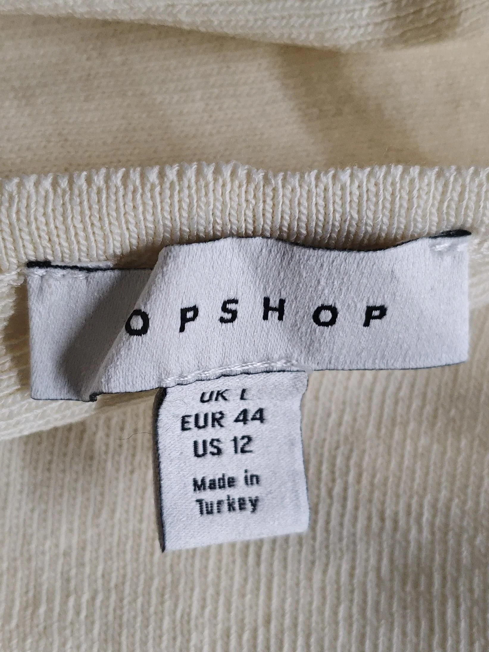 Topshop Women's Top UK 12 Cream Polyamide with Viscose Cropped - Image 5