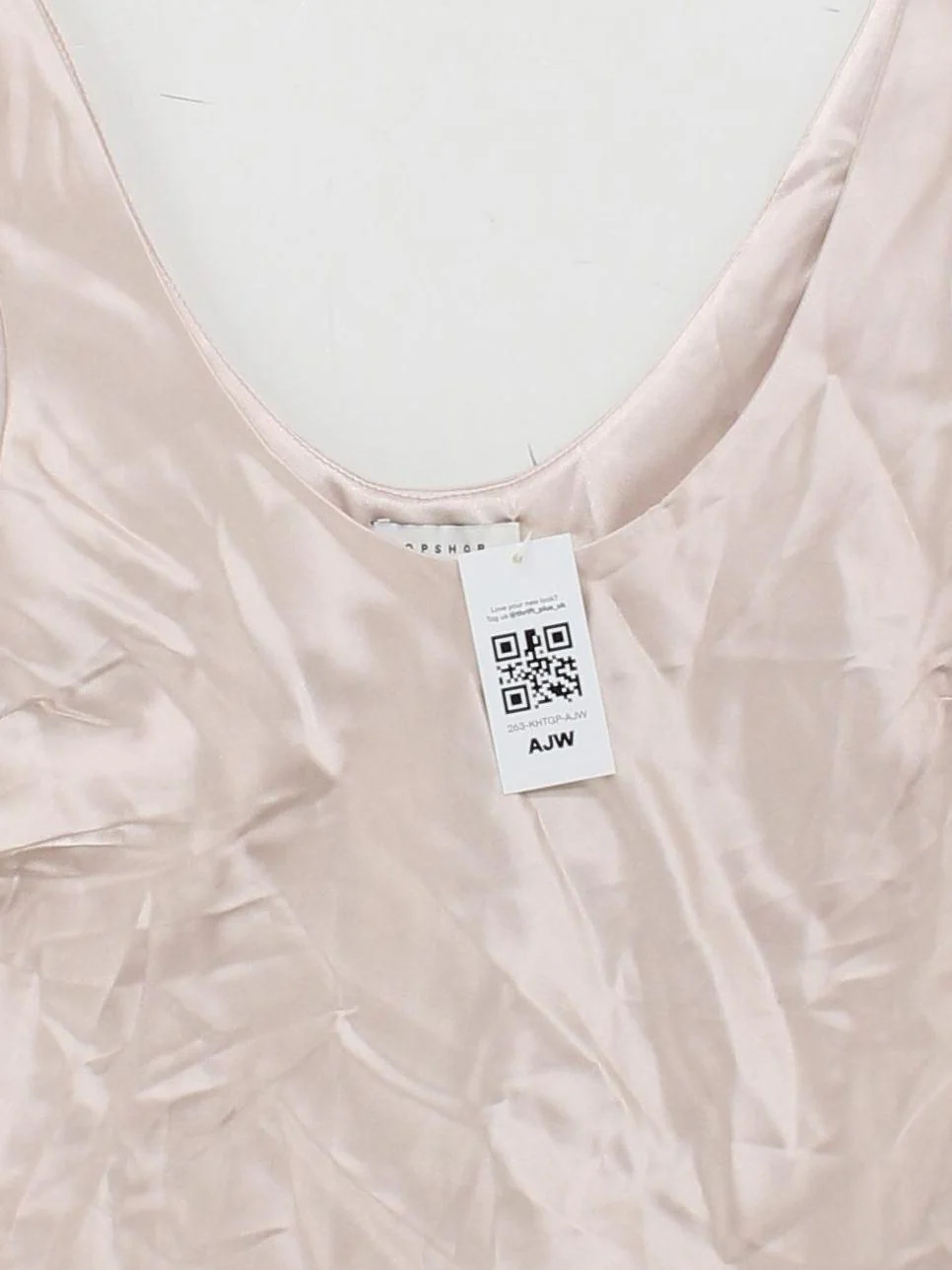 Topshop Women's Top UK 12 Pink Polyester with Elastane Sleeveless V-Neck Basic - Image 3