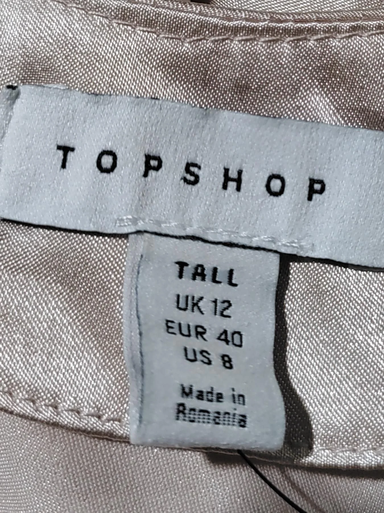 Topshop Women's Top UK 12 Pink Polyester with Elastane Sleeveless V-Neck Basic - Image 5