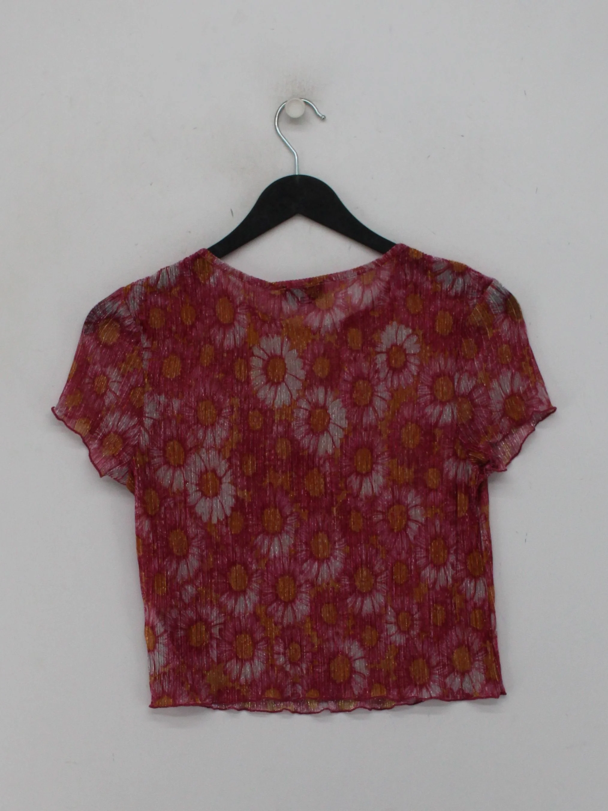 Topshop Women's Top UK 12 Red Polyester with Other Basic - Image 2