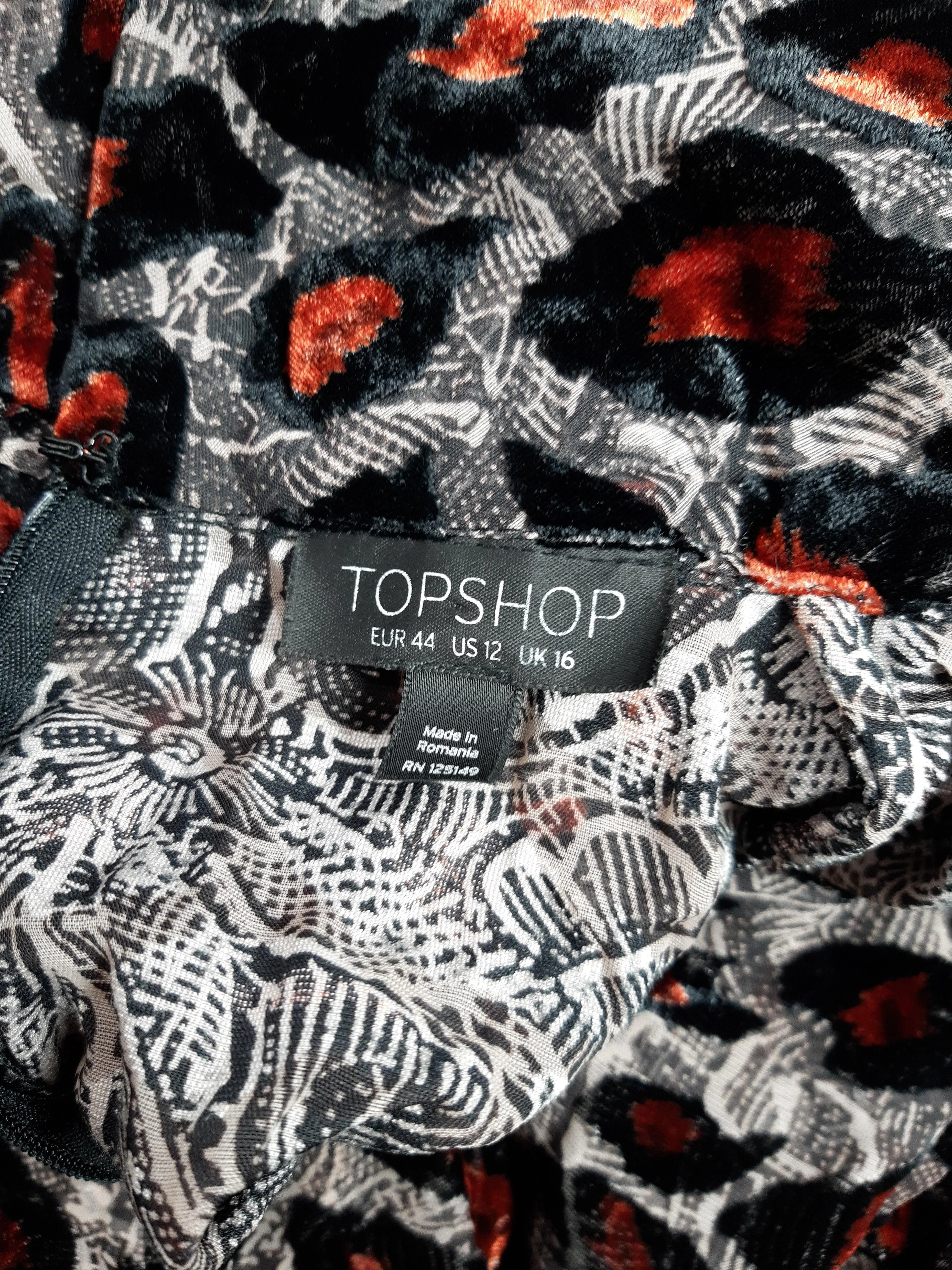 Topshop Women's Top UK 16 Multi Lyocell Modal with Nylon Basic - Image 5