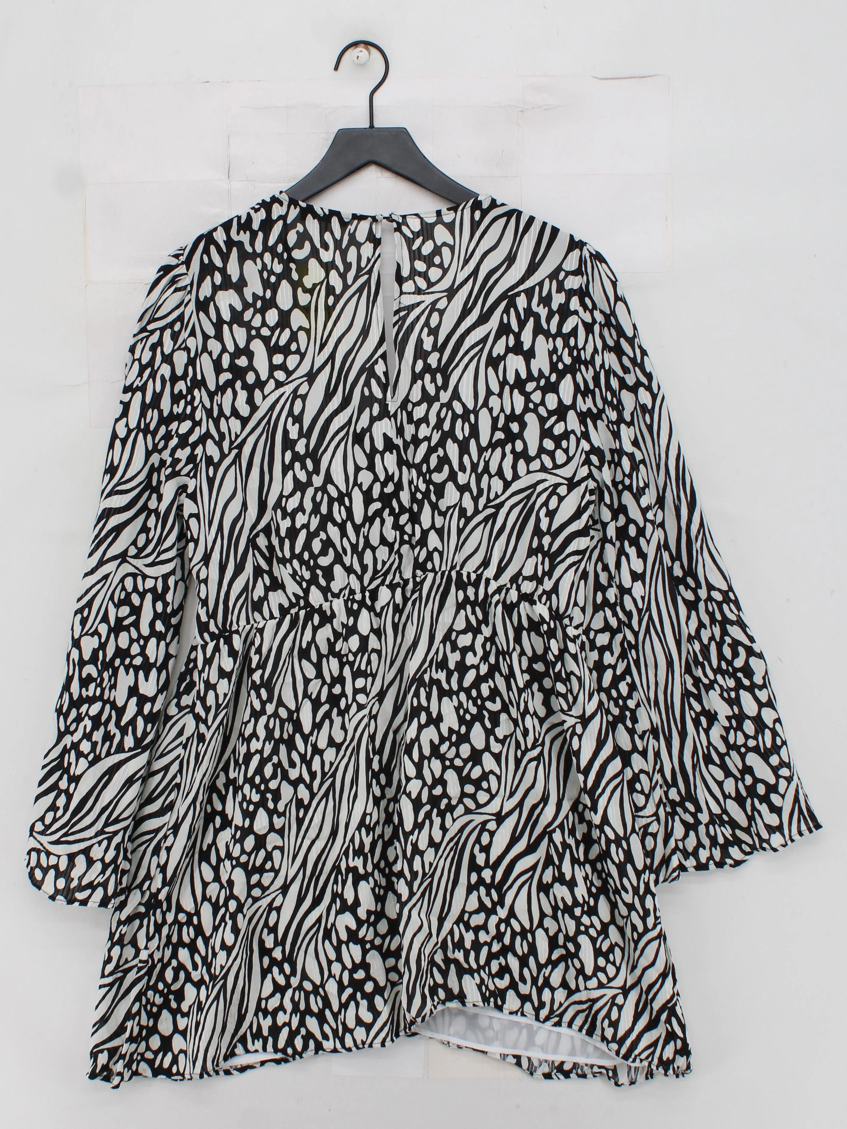 Topshop Women's Top UK 18 Multi Viscose with Polyester Tunic - Image 2