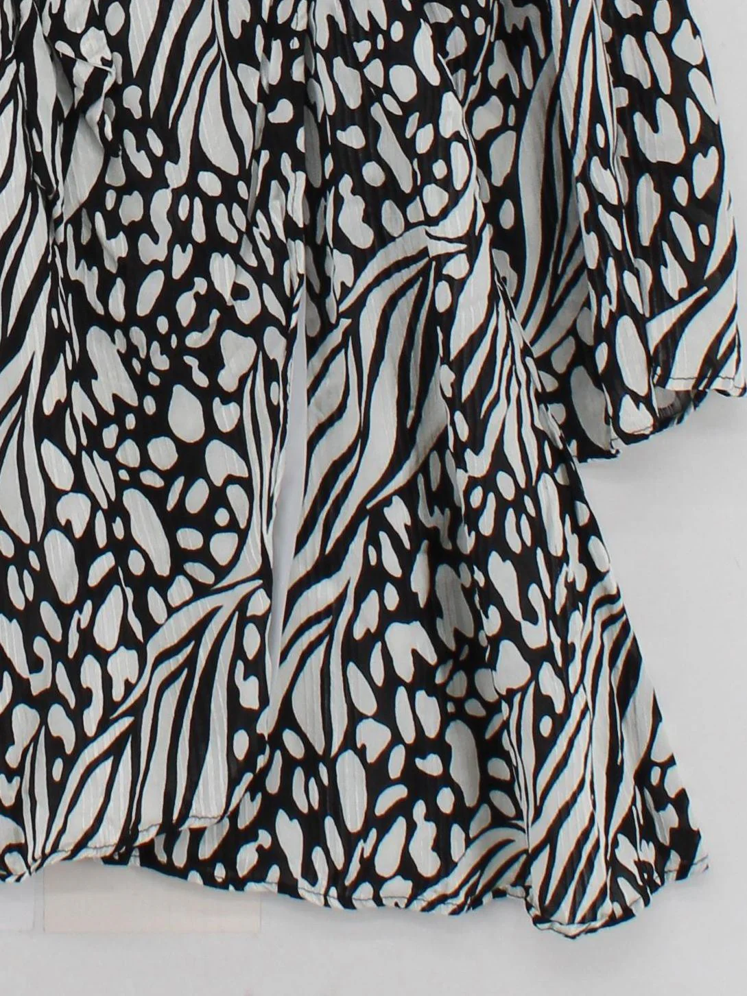 Topshop Women's Top UK 18 Multi Viscose with Polyester Tunic - Image 4