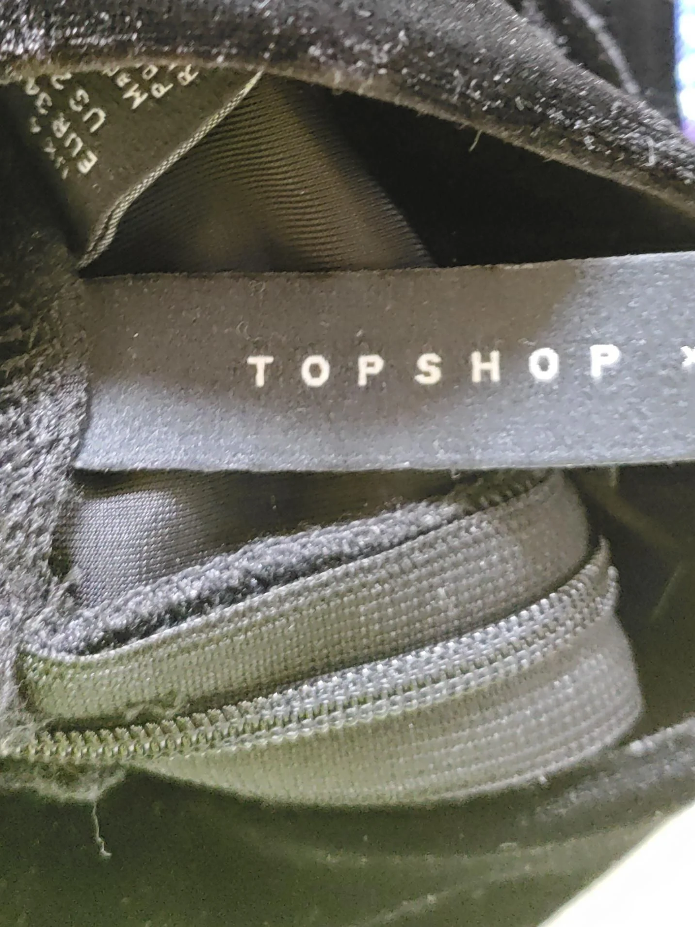Topshop Women's Top UK 6 Multi Polyester with Elastane Basic - Image 5