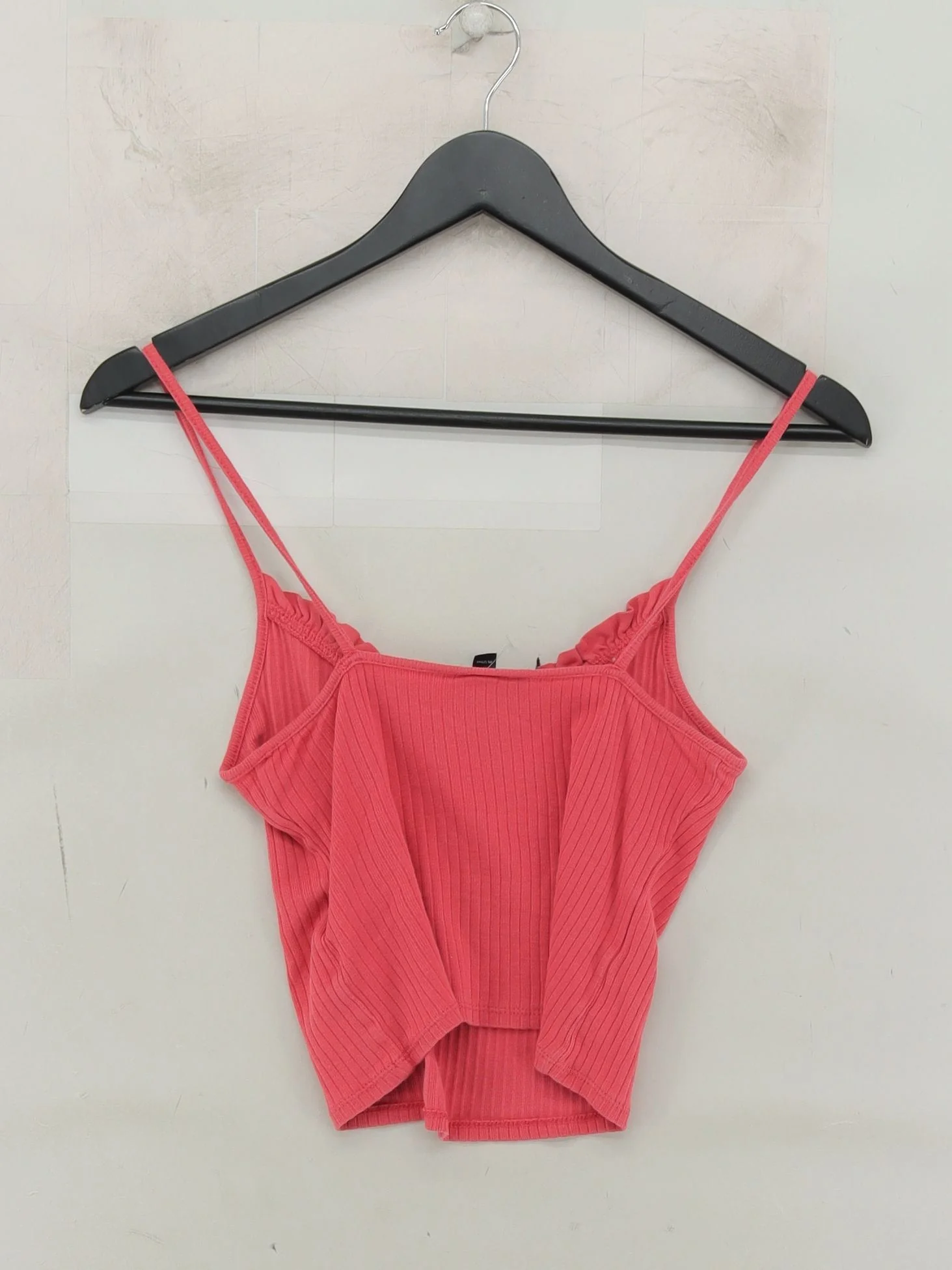 Topshop Women's Top UK 6 Pink 100% Cotton Sleeveless Square Neck Basic - Image 2