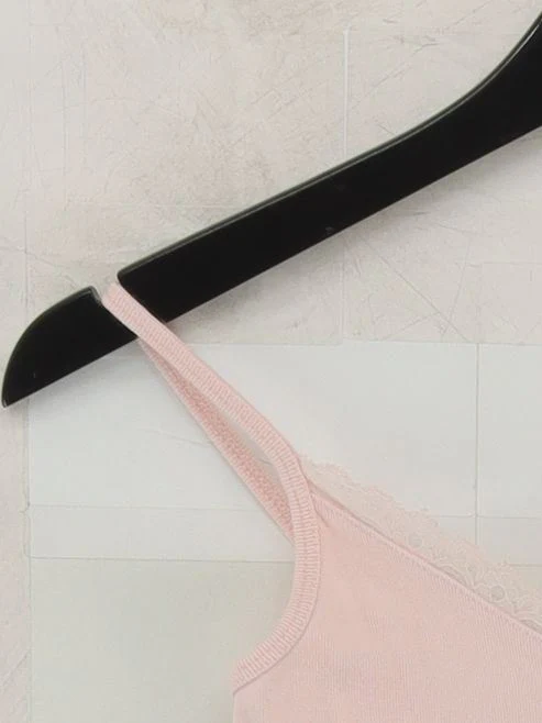 Topshop Women's Top UK 8 Pink Cotton with Polyamide, Elastane Basic - Image 4