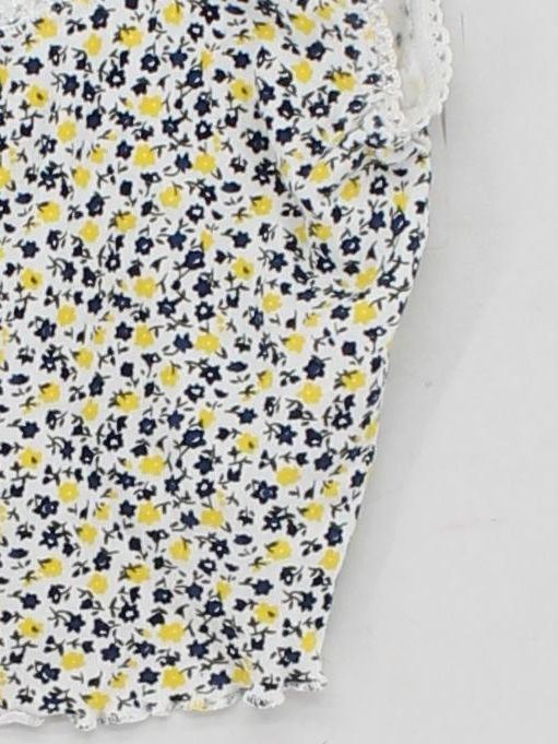 Topshop Women's Top UK 8 White Cotton with Polyamide, Elastane Cropped - Image 4