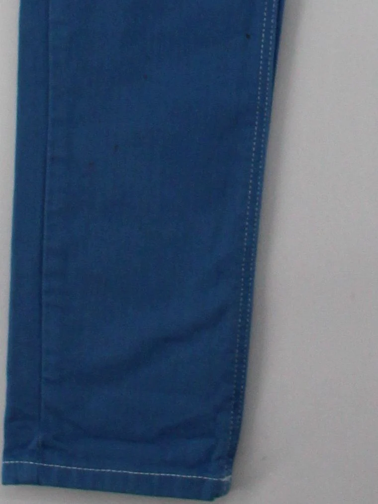 Topshop Women's Trousers L Blue Cotton with Elastane Skinny Chino - Image 4