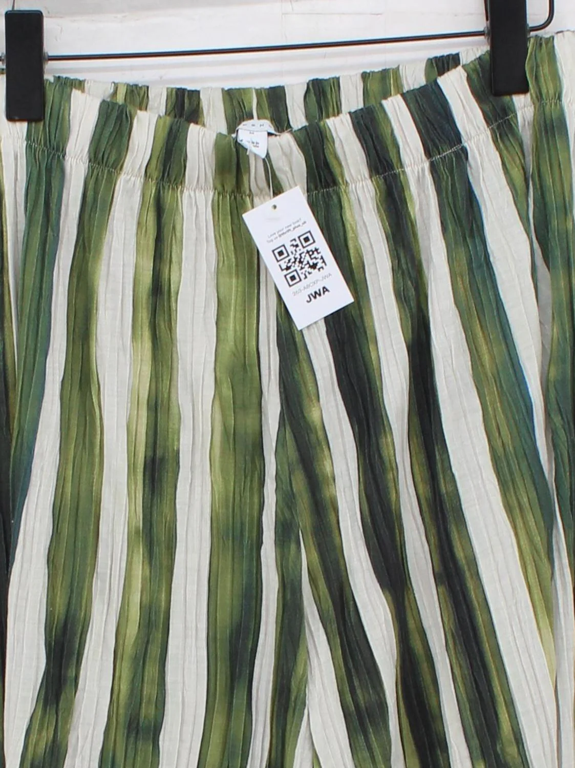 Topshop Women's Trousers M Multi Striped 100% Polyester Wide-Leg Sweatpants - Image 3