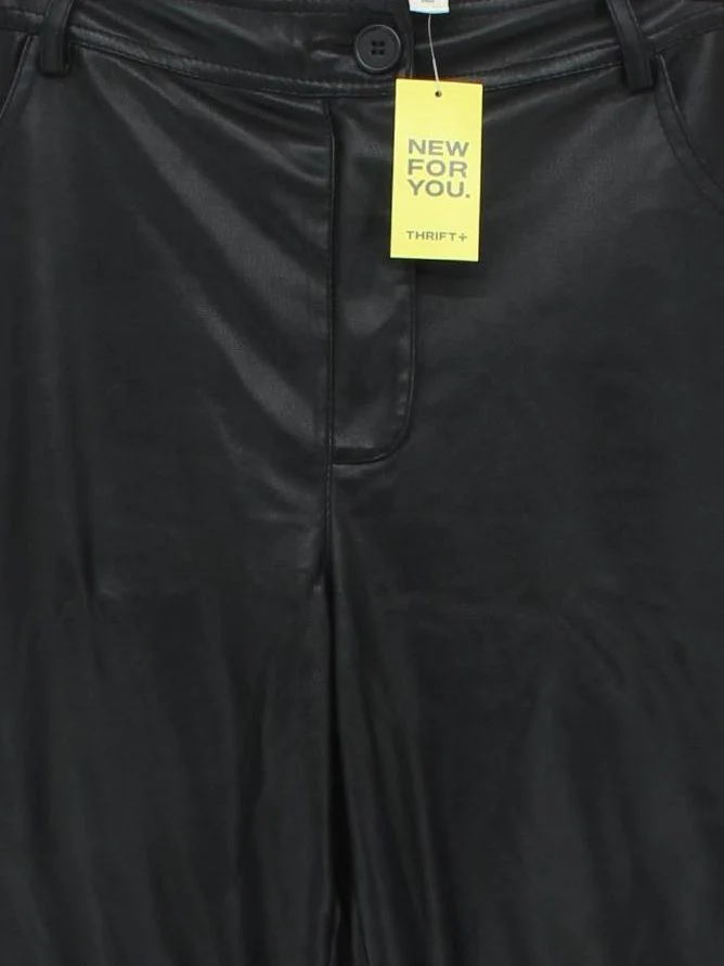 Topshop Women's Trousers S Black 100% Polyester Straight Chino - Image 3