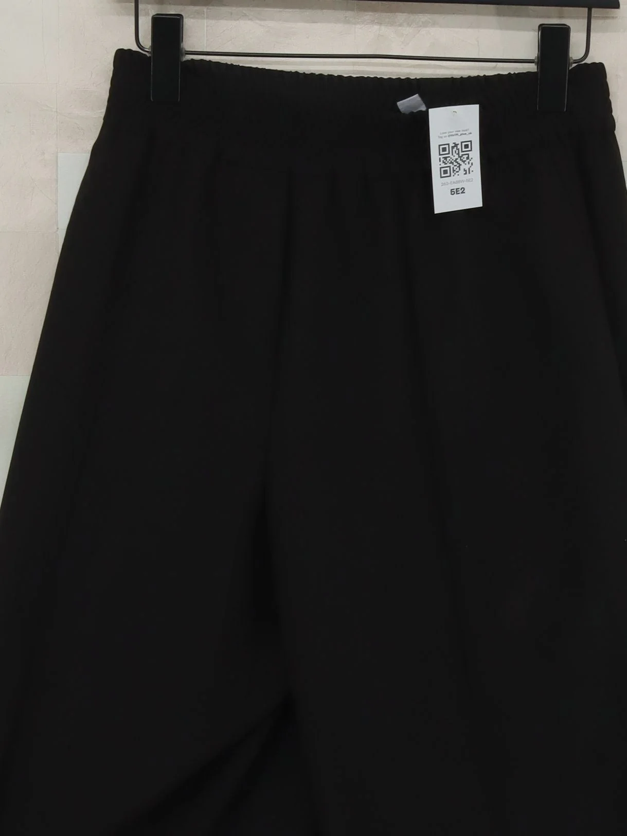 Topshop Women's Trousers UK 10 Black Polyester with Elastane Wide-Leg Sweatpants - Image 3