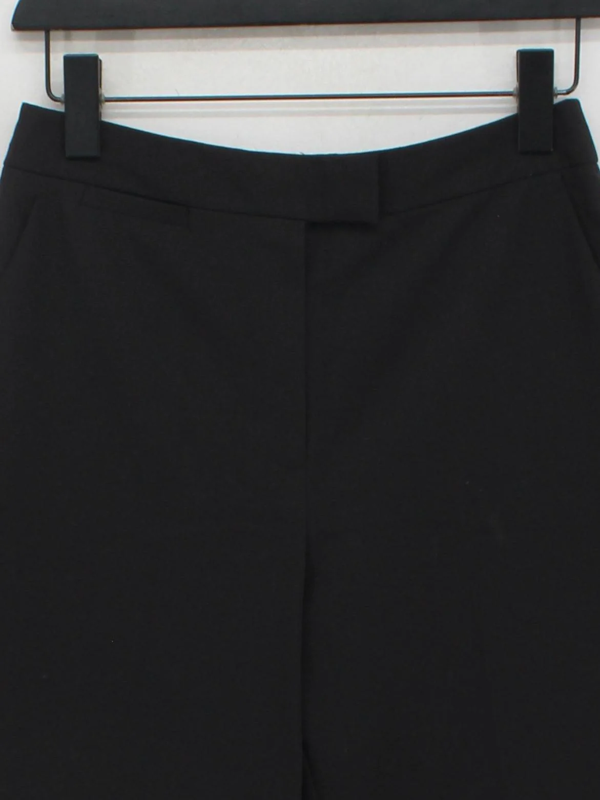Topshop Women's Trousers UK 10 Black Polyester with Viscose, Elastane Cropped - Image 3