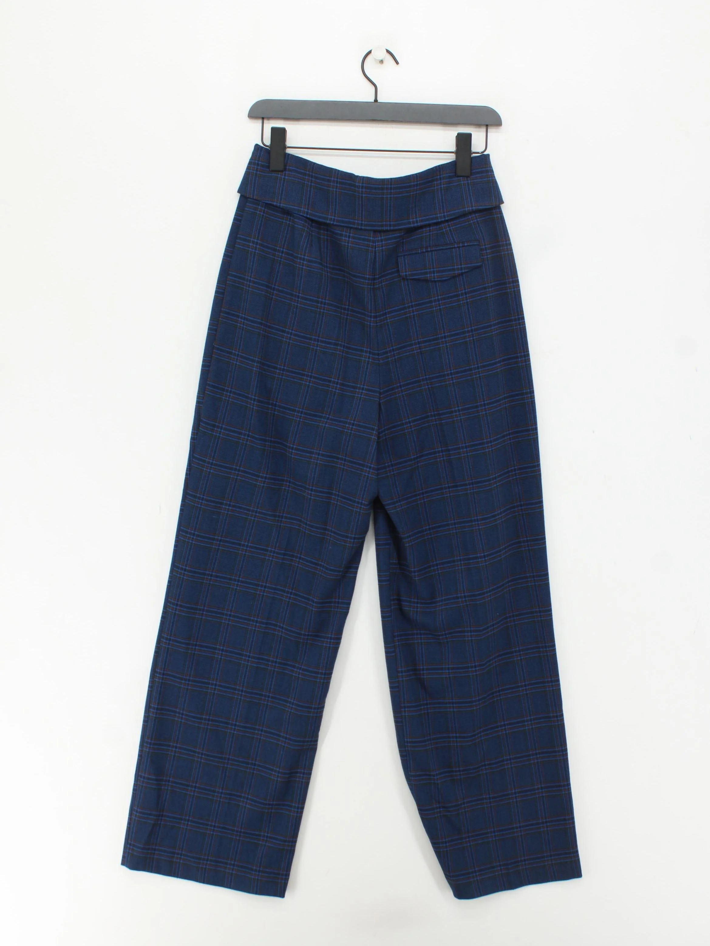 Topshop Women's Trousers UK 10 Blue Polyester with Viscose, Elastane Chino - Image 2