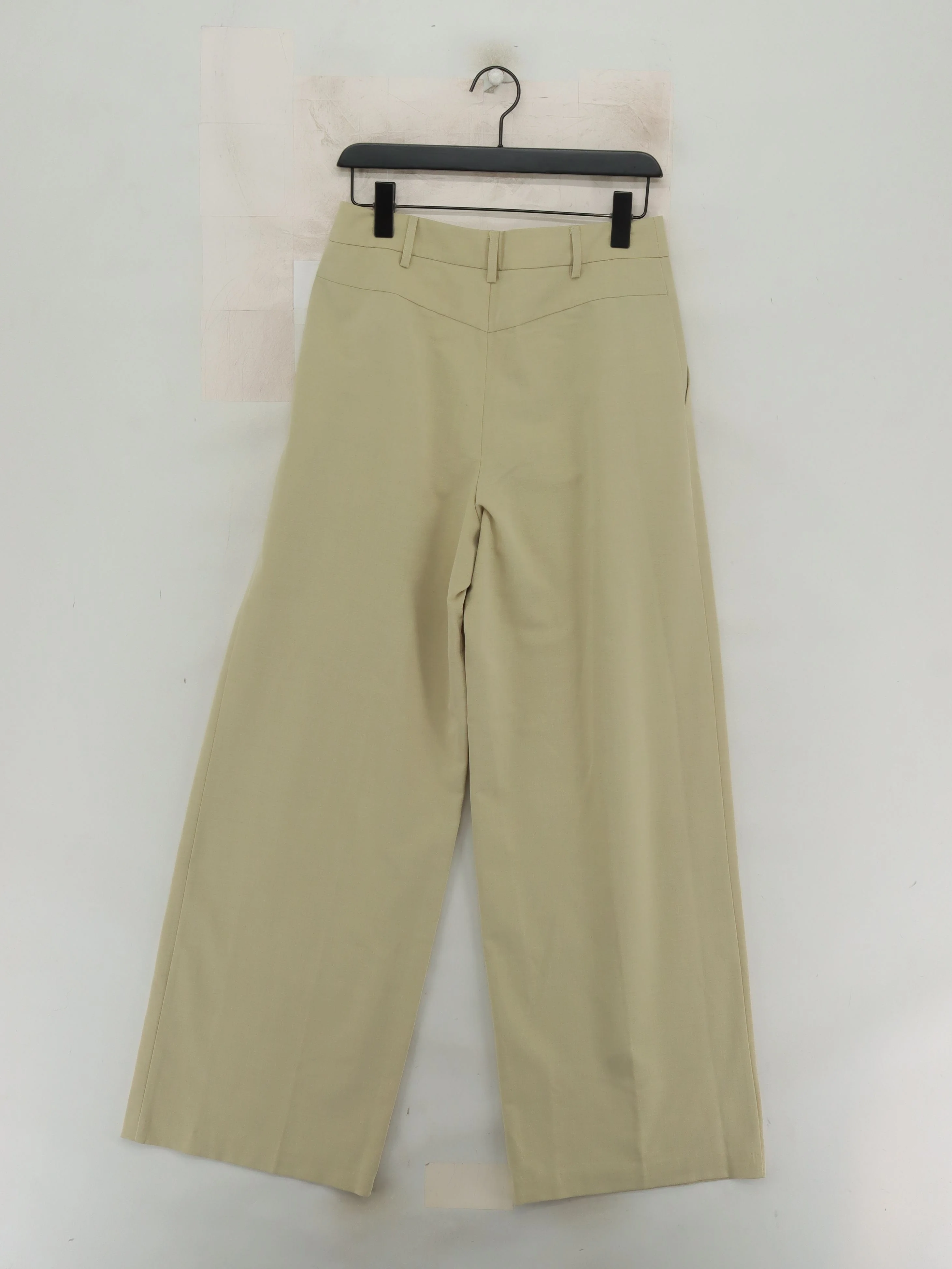 Topshop Women's Trousers UK 10 Cream Polyester - Image 2