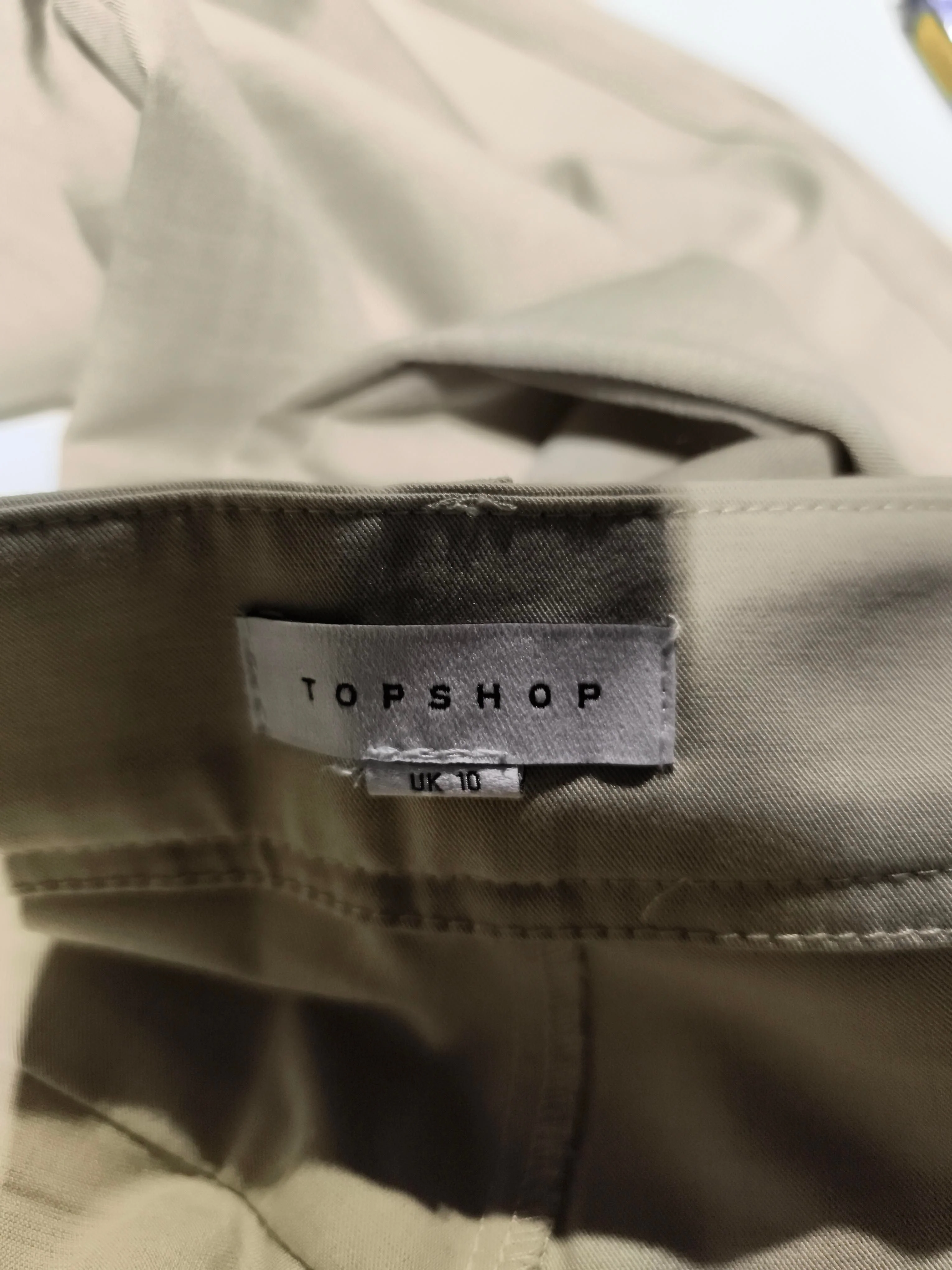 Topshop Women's Trousers UK 10 Cream Polyester - Image 5
