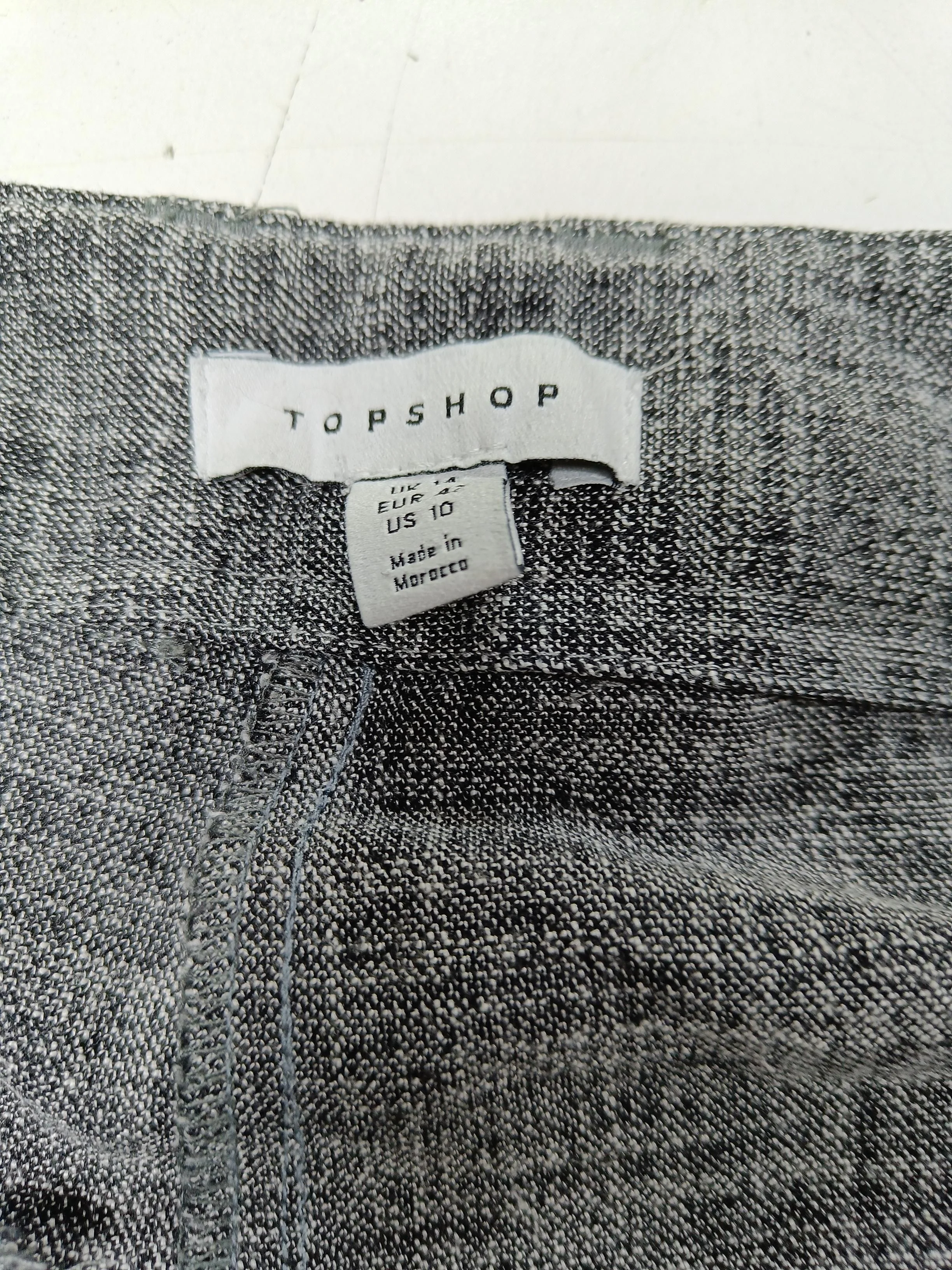 Topshop Women's Trousers UK 10 Grey Polyester with Viscose, Elastane Chino - Image 5