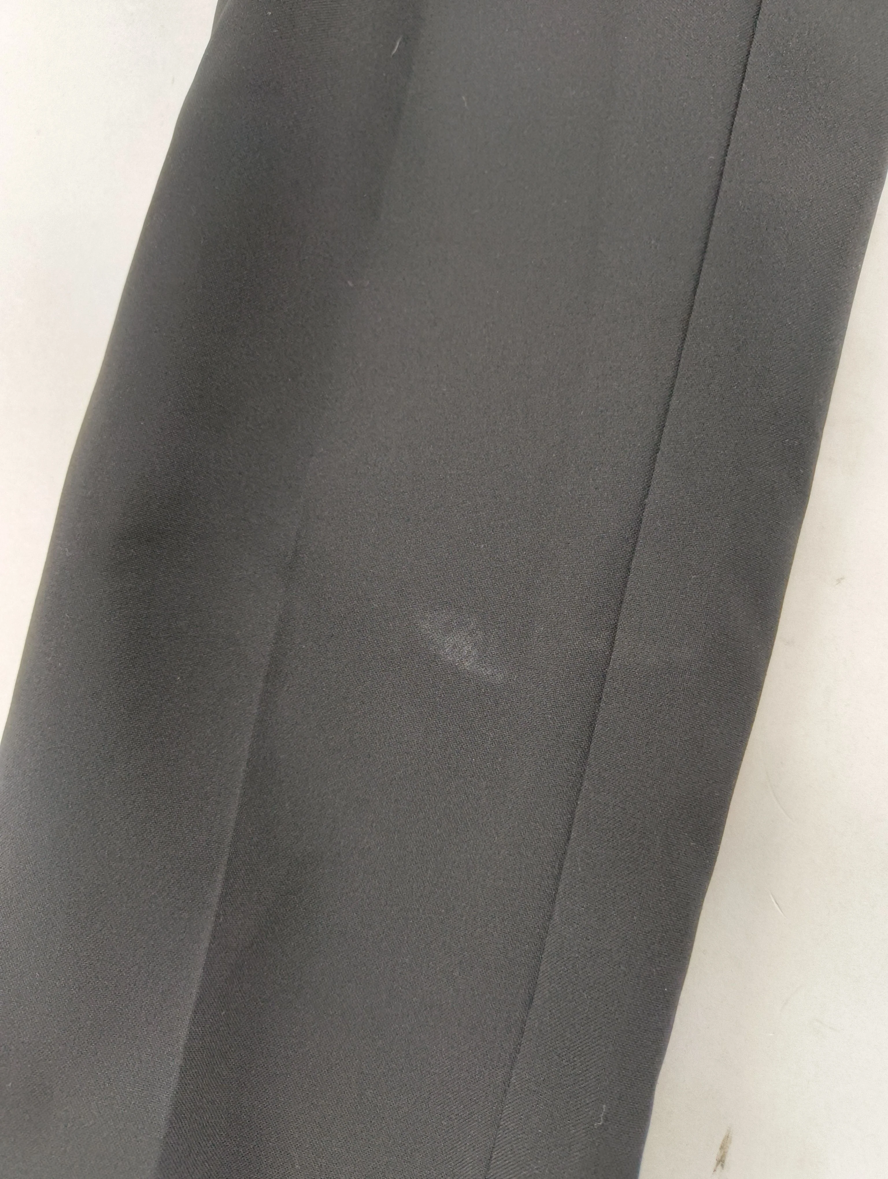 Topshop Women's Trousers UK 12 Black 100% Polyester Straight Chino - Image 5