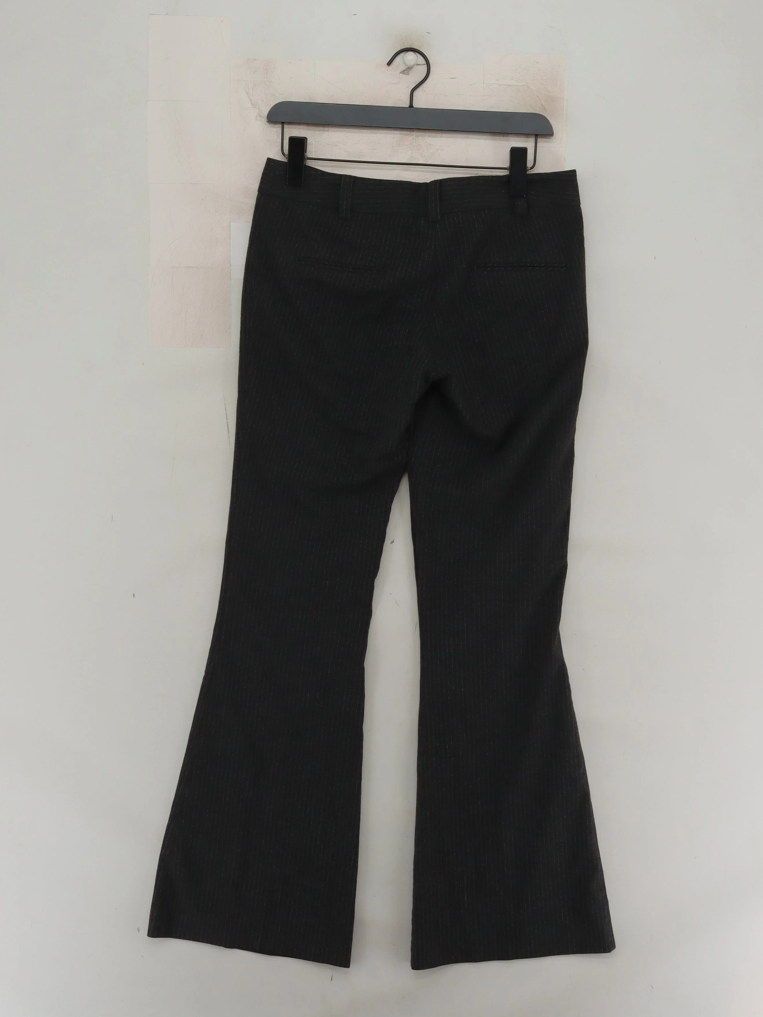 Topshop Women's Trousers UK 12 Black Polyester with Viscose, Elastane Capri - Image 2