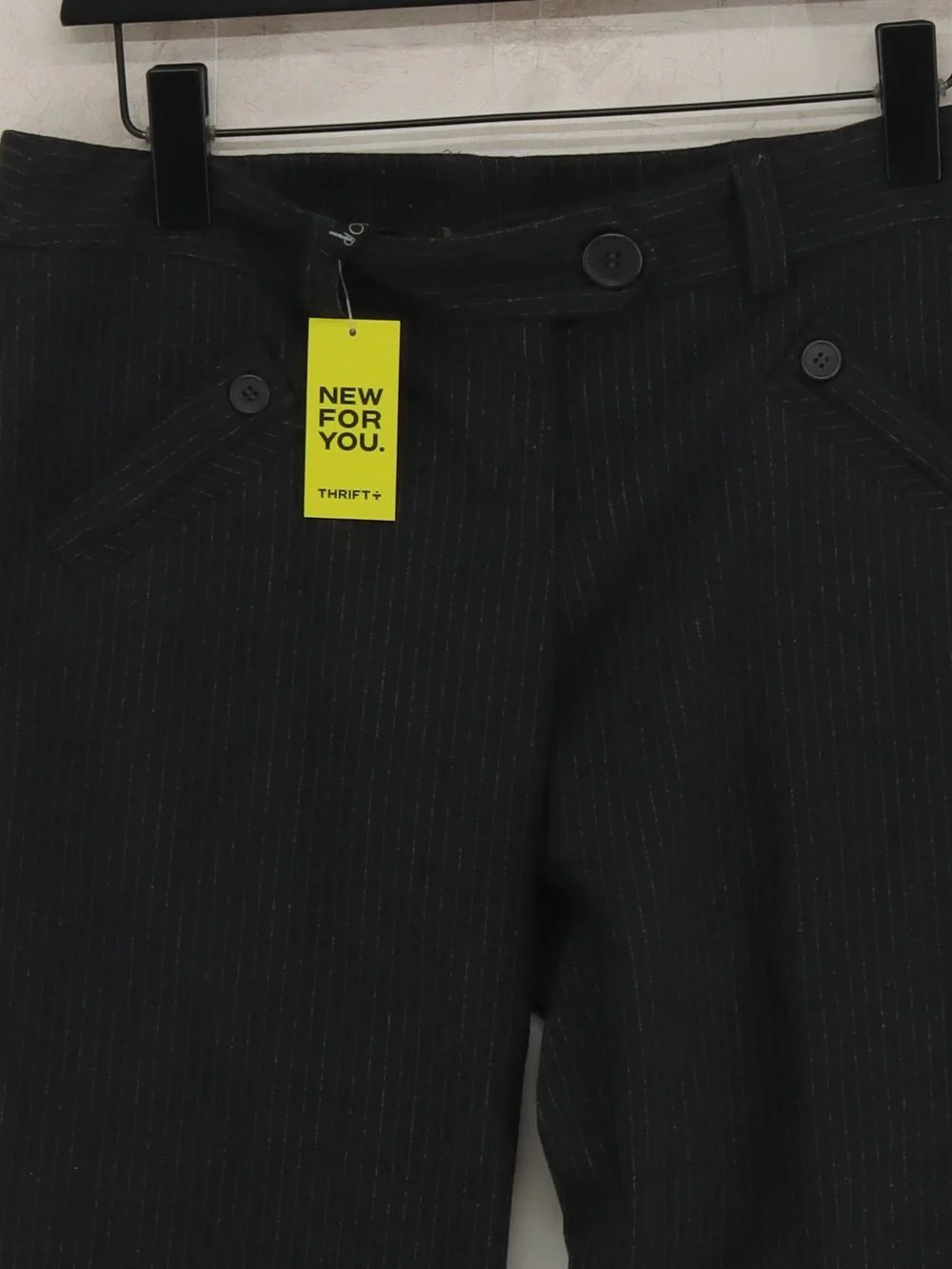 Topshop Women's Trousers UK 12 Black Polyester with Viscose, Elastane Capri - Image 3