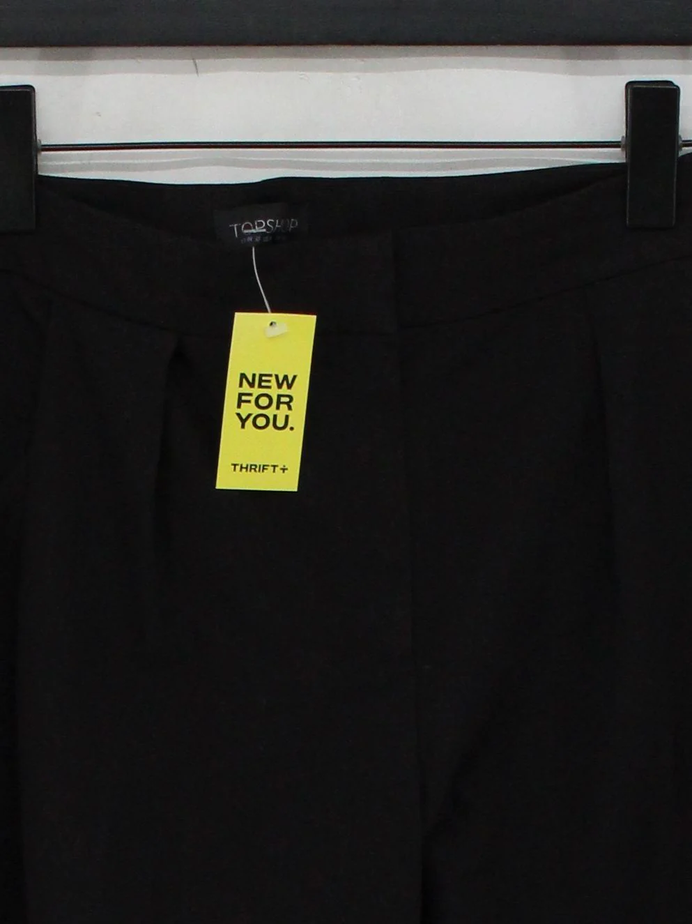 Topshop Women's Trousers UK 12 Black Polyester with Viscose, Elastane Chino - Image 3