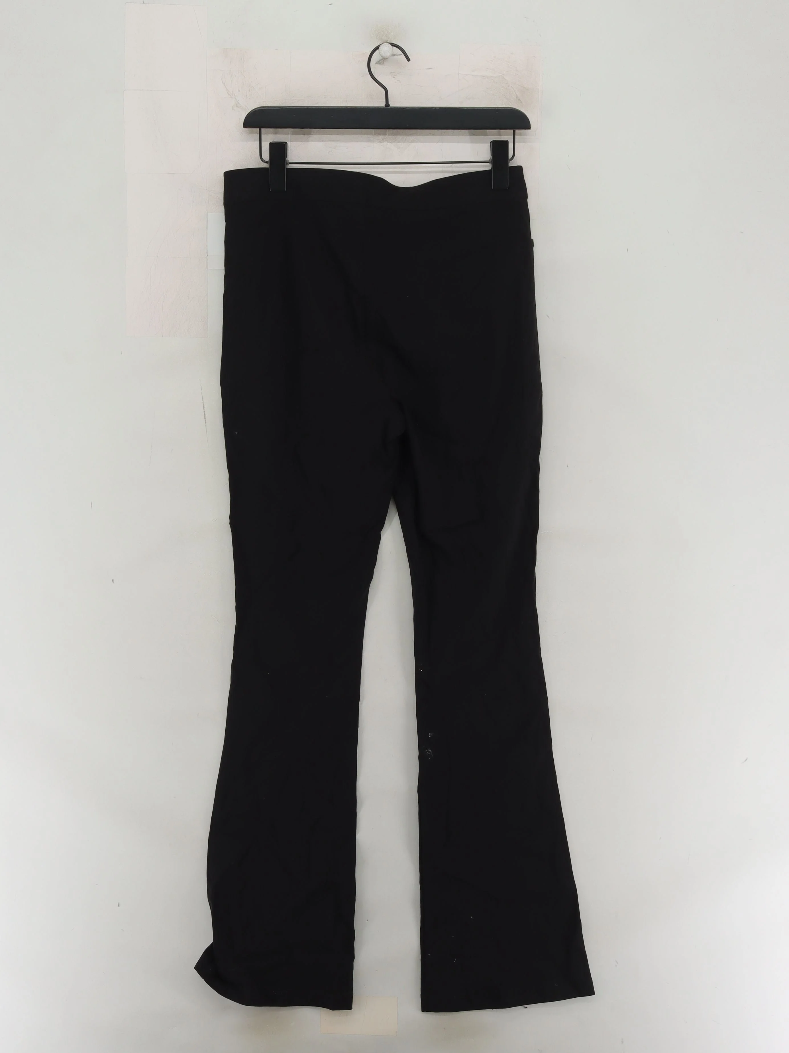 Topshop Women's Trousers UK 12 Black Viscose with Nylon, Elastane Flared Chino - Image 2