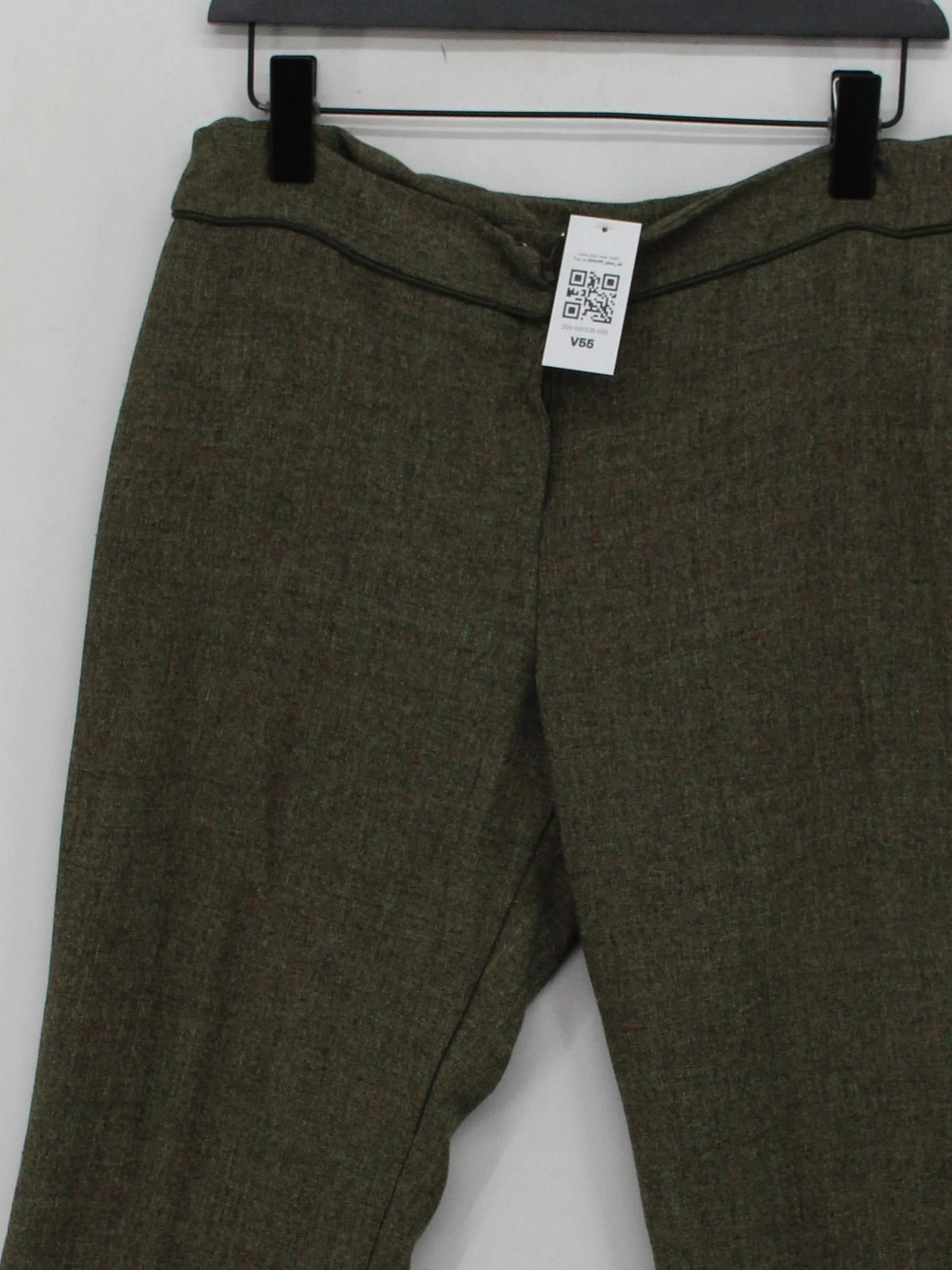 Topshop Women's Trousers UK 12 Green 100% Polyester Flared Rain Trousers - Image 3