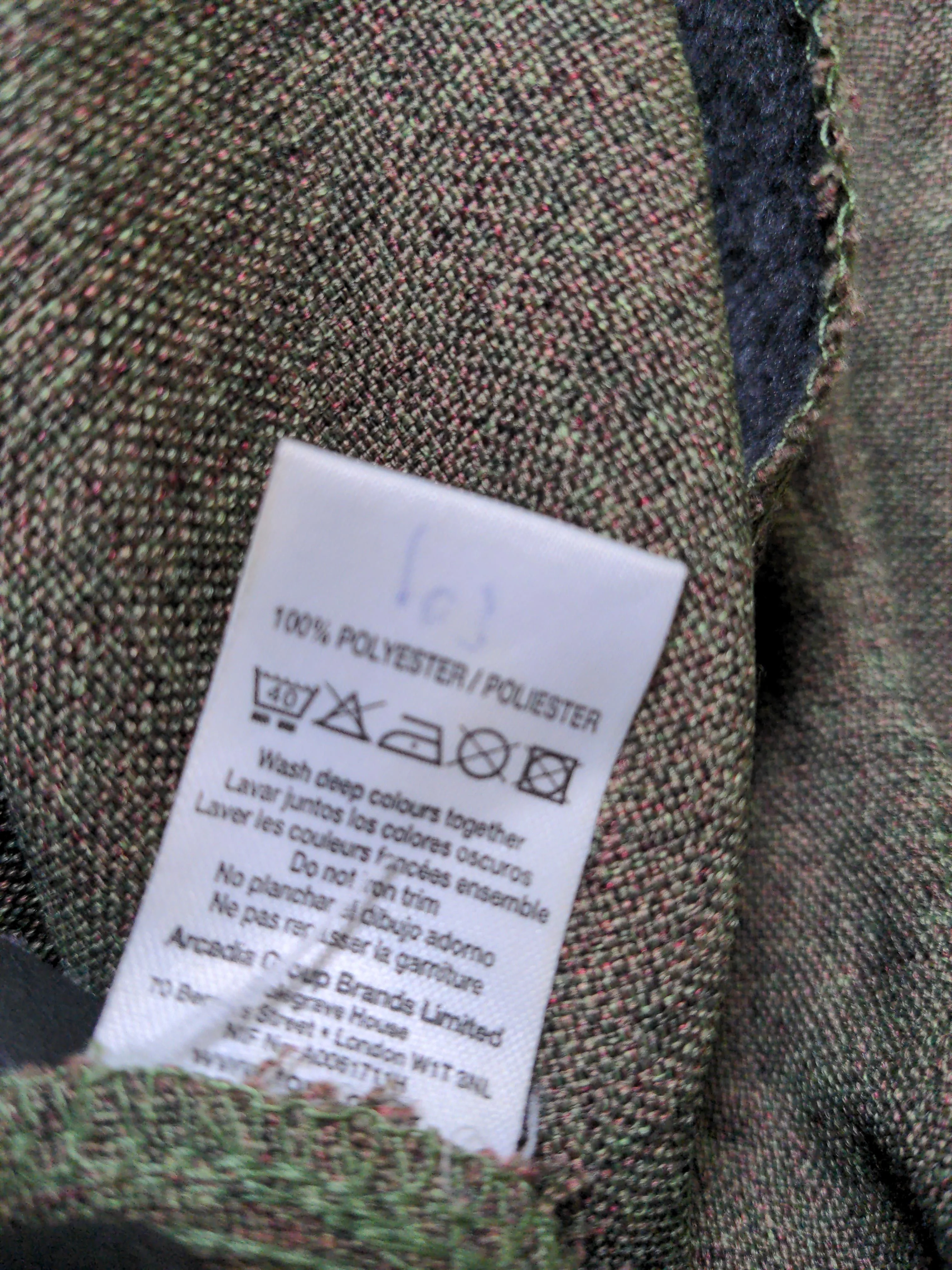 Topshop Women's Trousers UK 12 Green 100% Polyester Flared Rain Trousers - Image 6