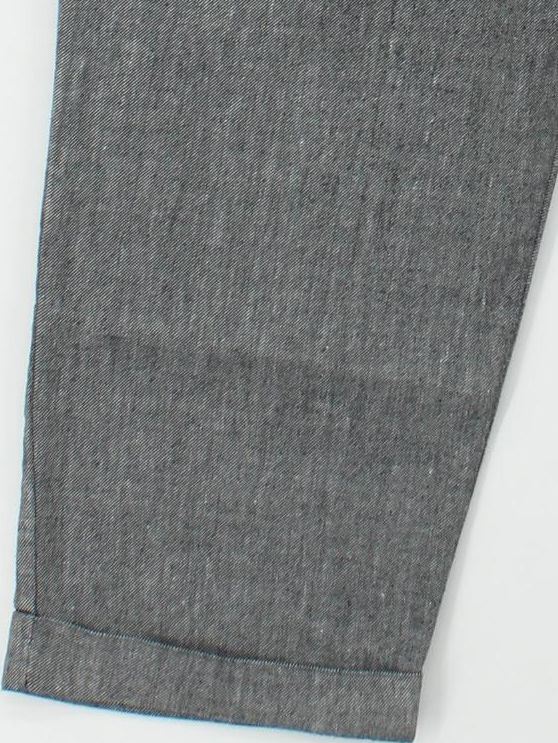 Topshop Women's Trousers UK 12 Grey Linen - Image 4