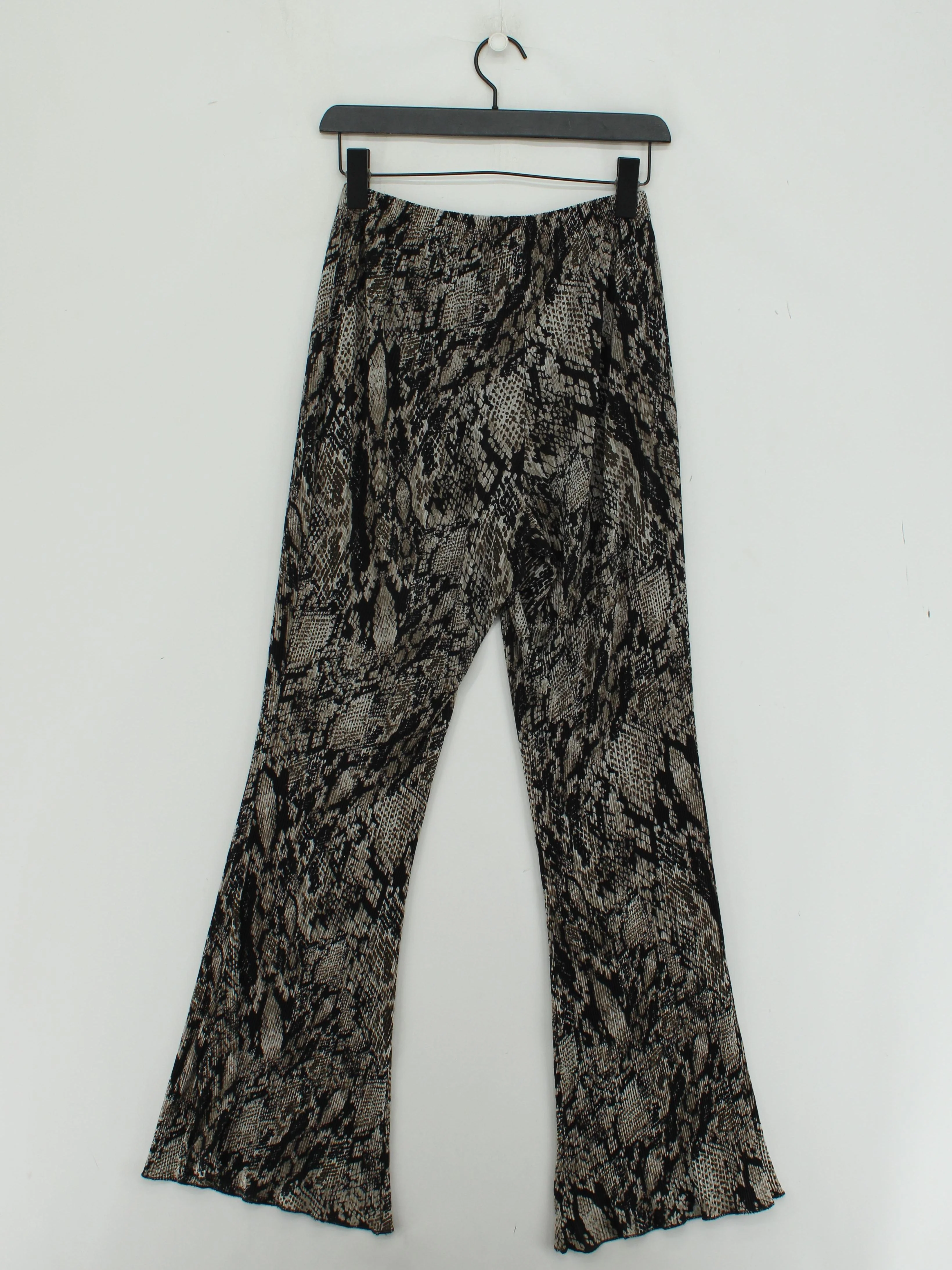 Topshop Women's Trousers UK 12 Multi Animal Print 100% Other Flared Chino - Image 2