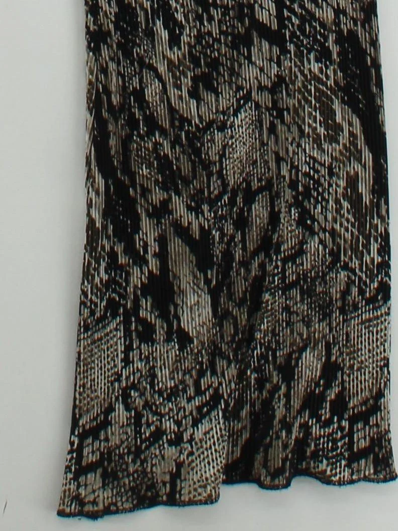Topshop Women's Trousers UK 12 Multi Animal Print 100% Other Flared Chino - Image 4