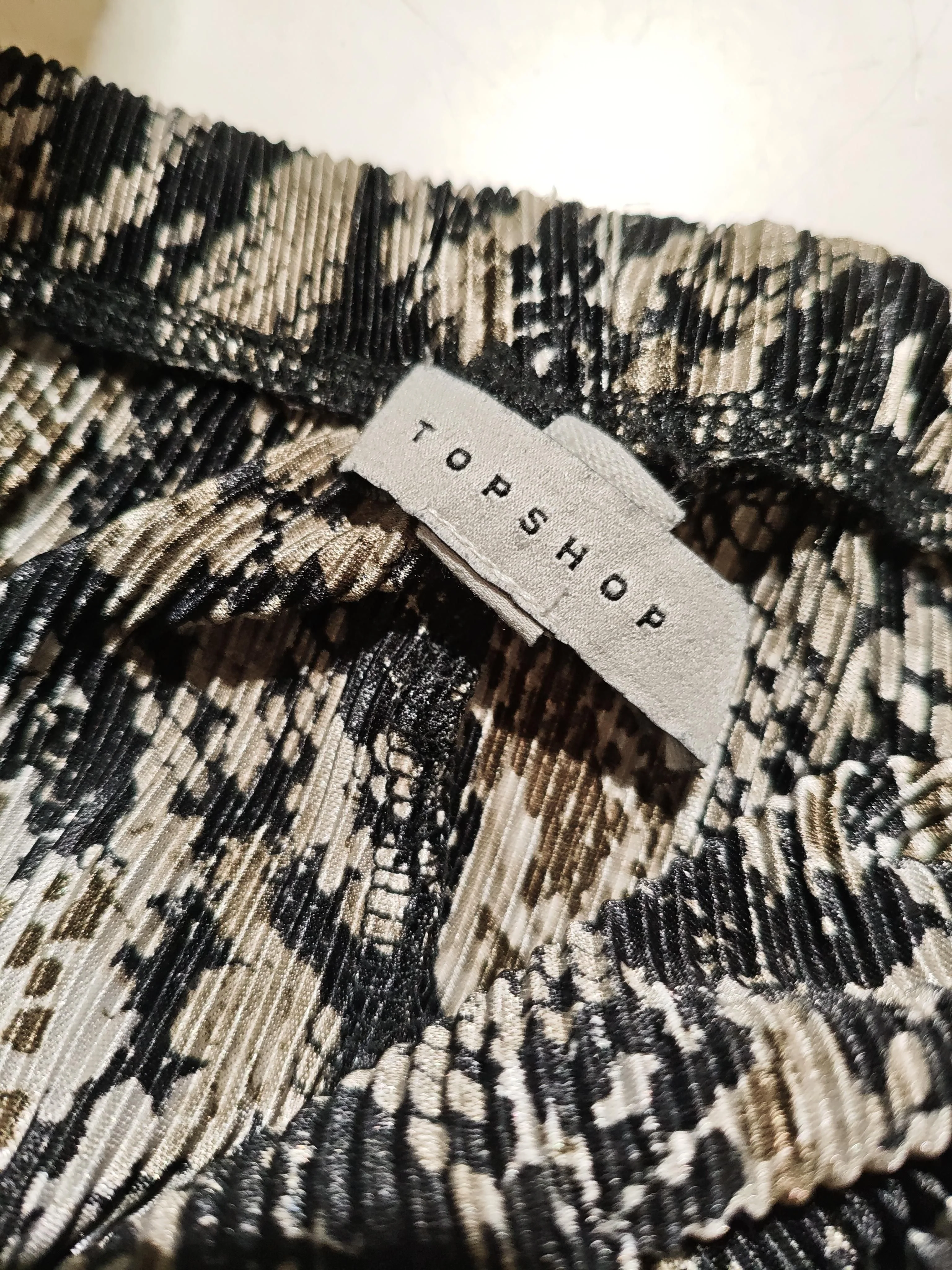 Topshop Women's Trousers UK 12 Multi Animal Print 100% Other Flared Chino - Image 5