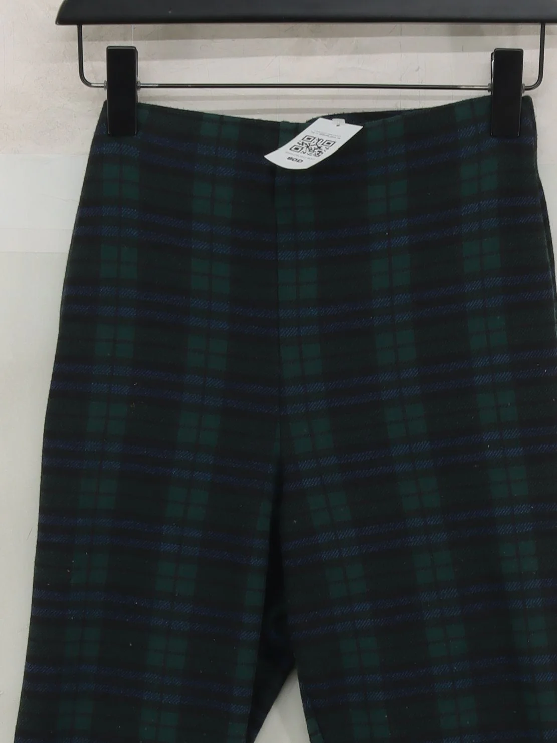 Topshop Women's Trousers UK 12 Multi Checkered 100% Other Flared Sweatpants - Image 3