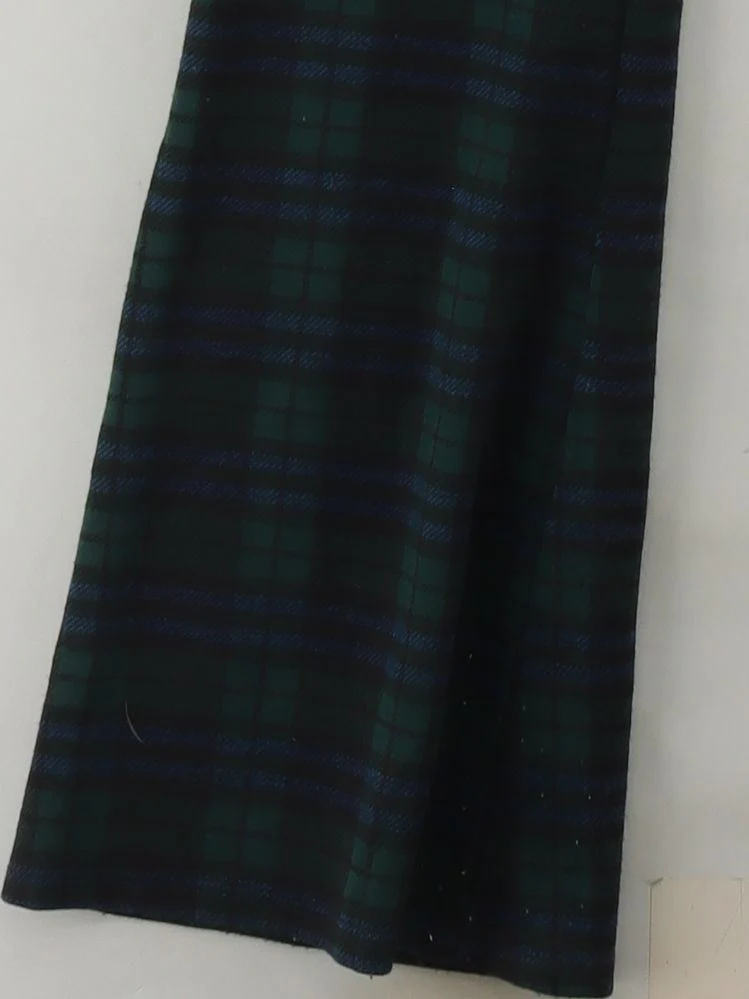 Topshop Women's Trousers UK 12 Multi Checkered 100% Other Flared Sweatpants - Image 4
