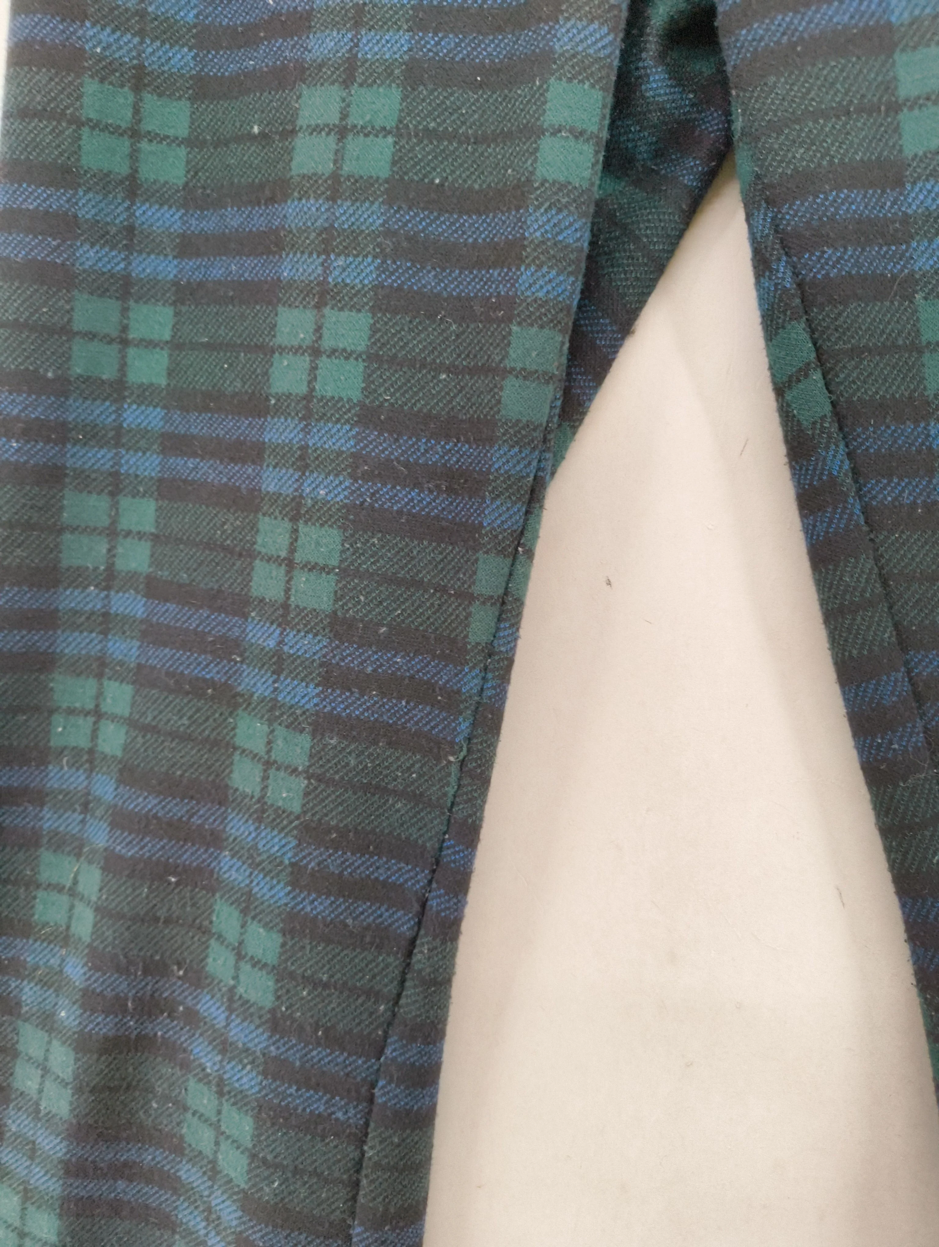 Topshop Women's Trousers UK 12 Multi Checkered 100% Other Flared Sweatpants - Image 5