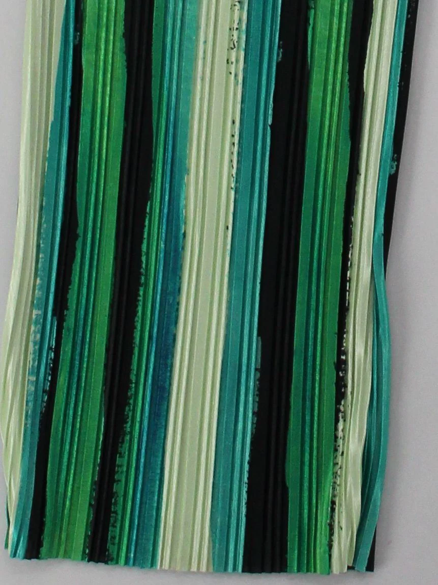 Topshop Women's Trousers UK 12 Multi Striped 100% Polyester Wide-Leg Capri - Image 4