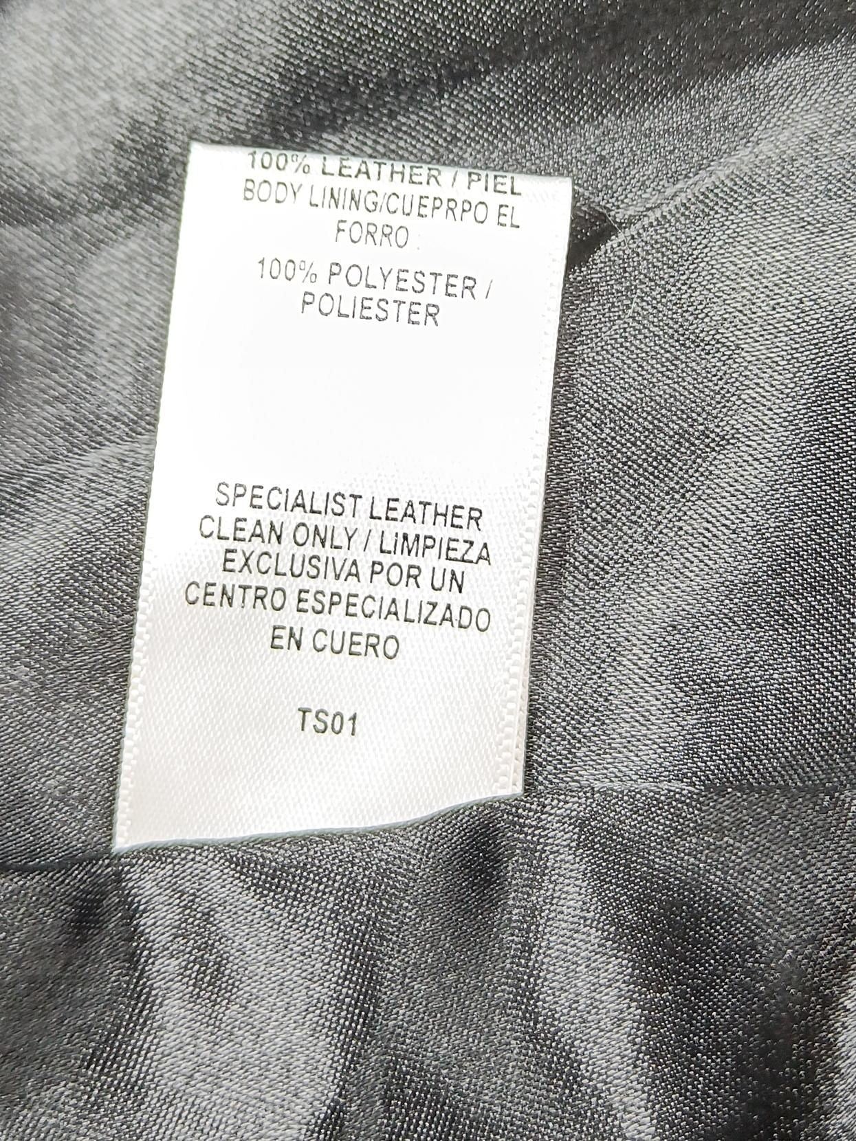 Topshop Women's Trousers UK 14 Black Leather with Polyester Tapered Chino - Image 7