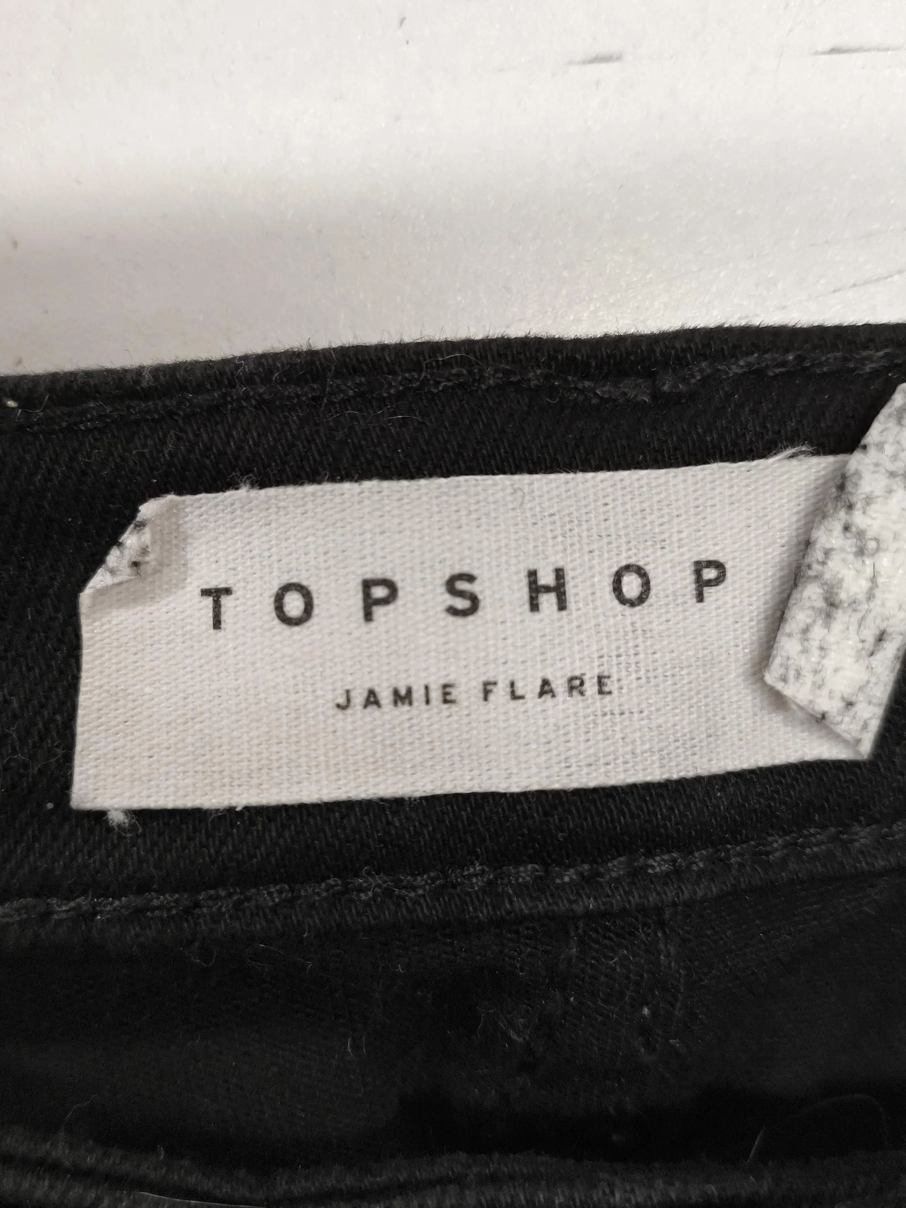 Topshop Women's Trousers UK 18 Black Cotton with Polyester, Elastane Chino - Image 5