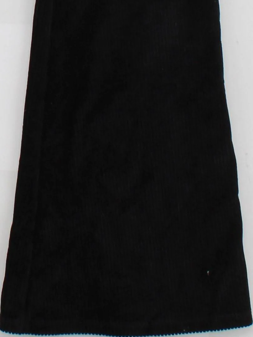 Topshop Women's Trousers UK 6 Black Cotton with Polyester, Elastane Flared Capri - Image 4