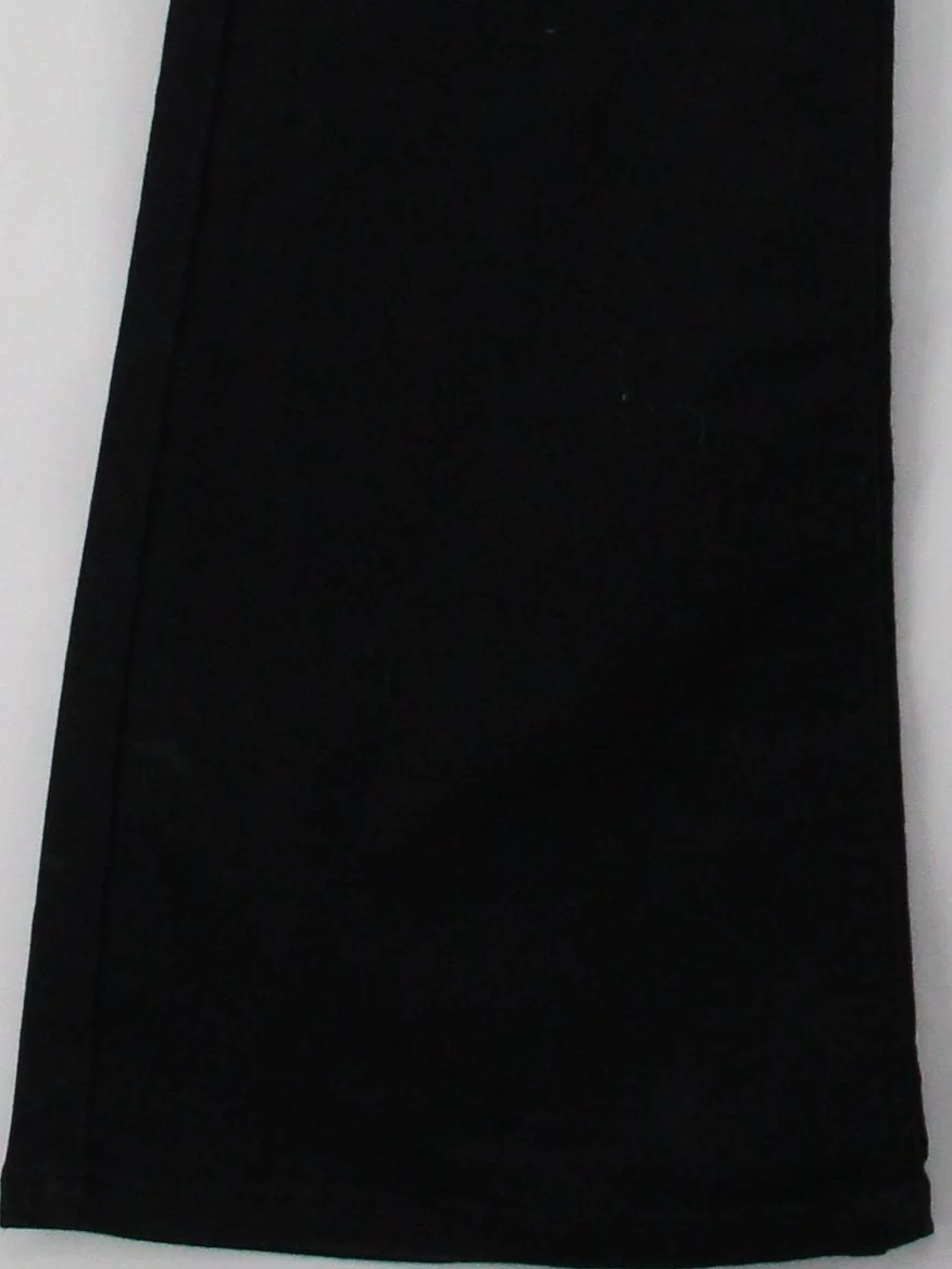 Topshop Women's Trousers UK 6 Black Cotton with Polyester, Elastane Flared Chino - Image 4