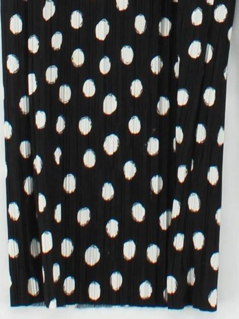 Topshop Women's Trousers UK 6 Black Polkadot 100% Other Wide-Leg Cropped - Image 4