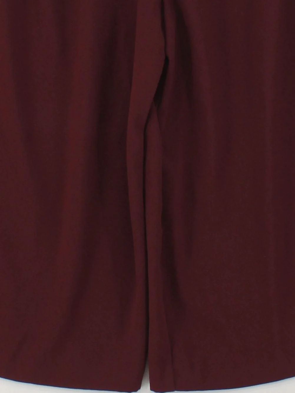 Topshop Women's Trousers UK 6 Red 100% Polyester Wide-Leg Cropped - Image 4