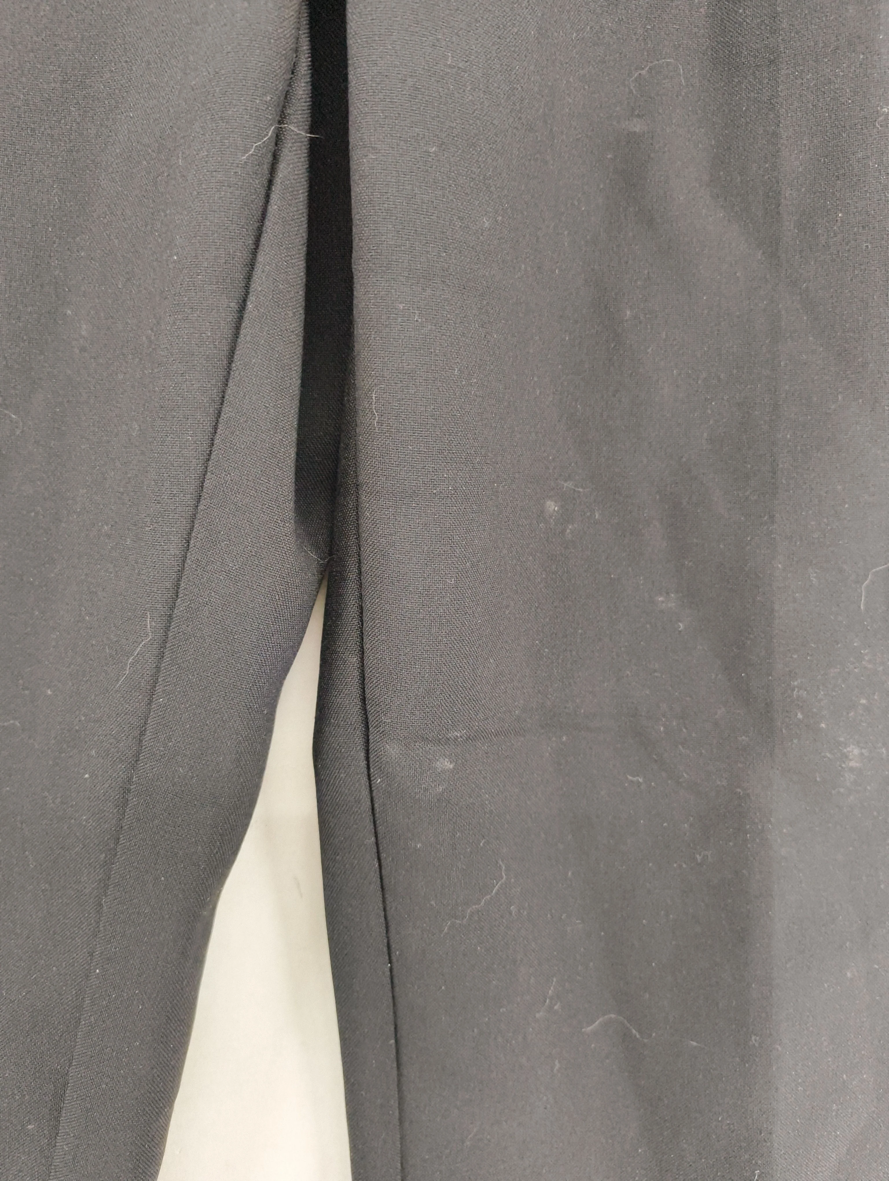 Topshop Women's Trousers UK 8 Black 100% Polyester Straight Chino - Image 5