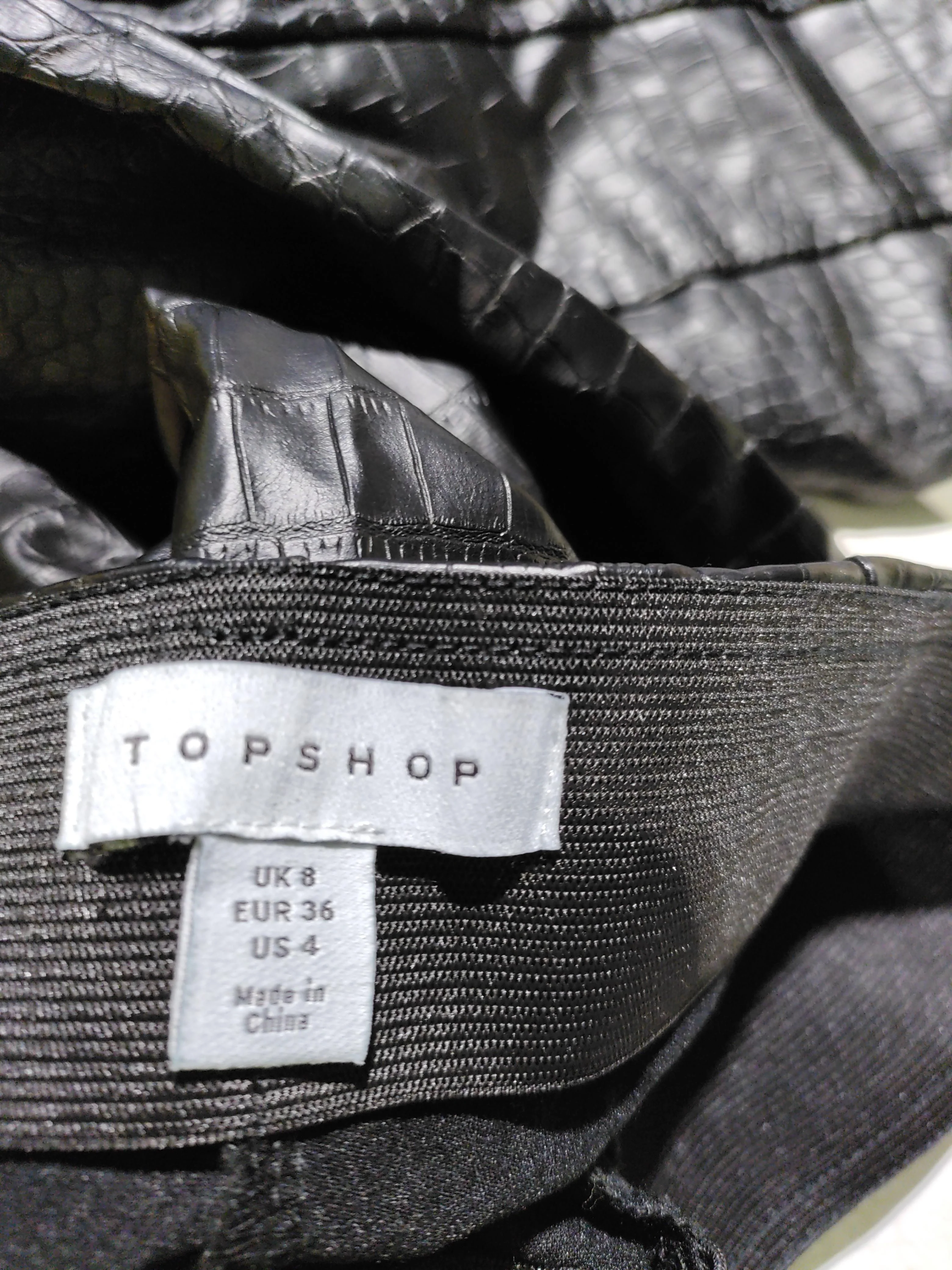 Topshop Women's Trousers UK 8 Black Polyester with Elastane Chino - Image 5