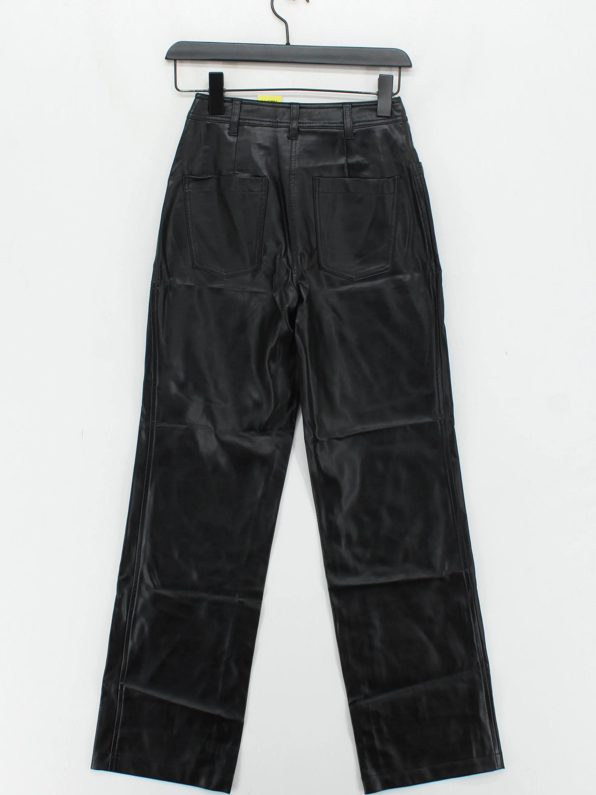 Topshop Women's Trousers UK 8 Black Viscose with Polyester Wide-Leg Cropped - Image 2