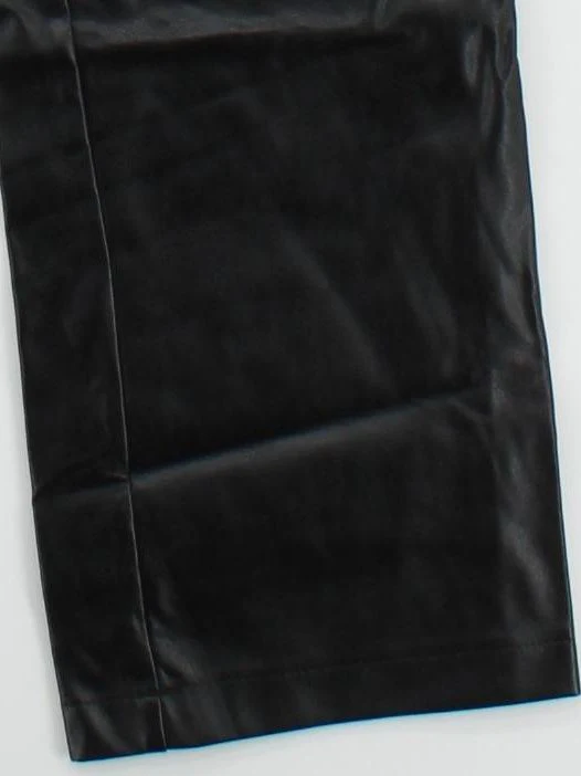 Topshop Women's Trousers UK 8 Black Viscose with Polyester Wide-Leg Cropped - Image 4